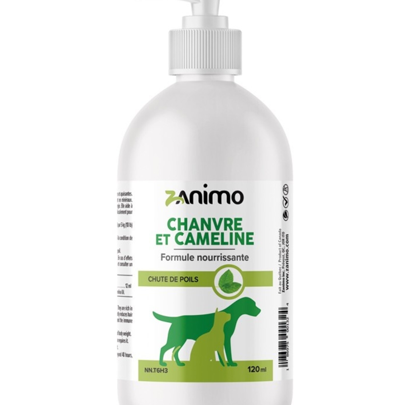 ZANIMO Omega 3, 6, 9 for Dogs & Cats | Hemp & Camelina Oil | Vitality