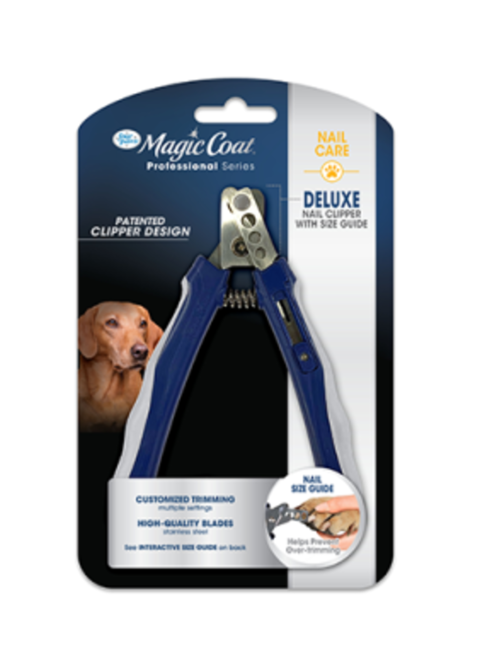COUPE-ONGLES DE LUXE AVEC GUIDE DES TAILLES POUR CHIENS