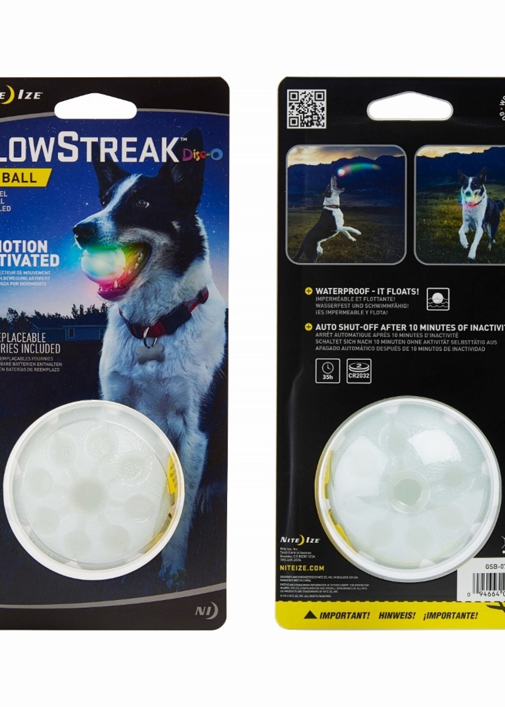 JOUET POUR CHIEN DISC-O À BOULE LED