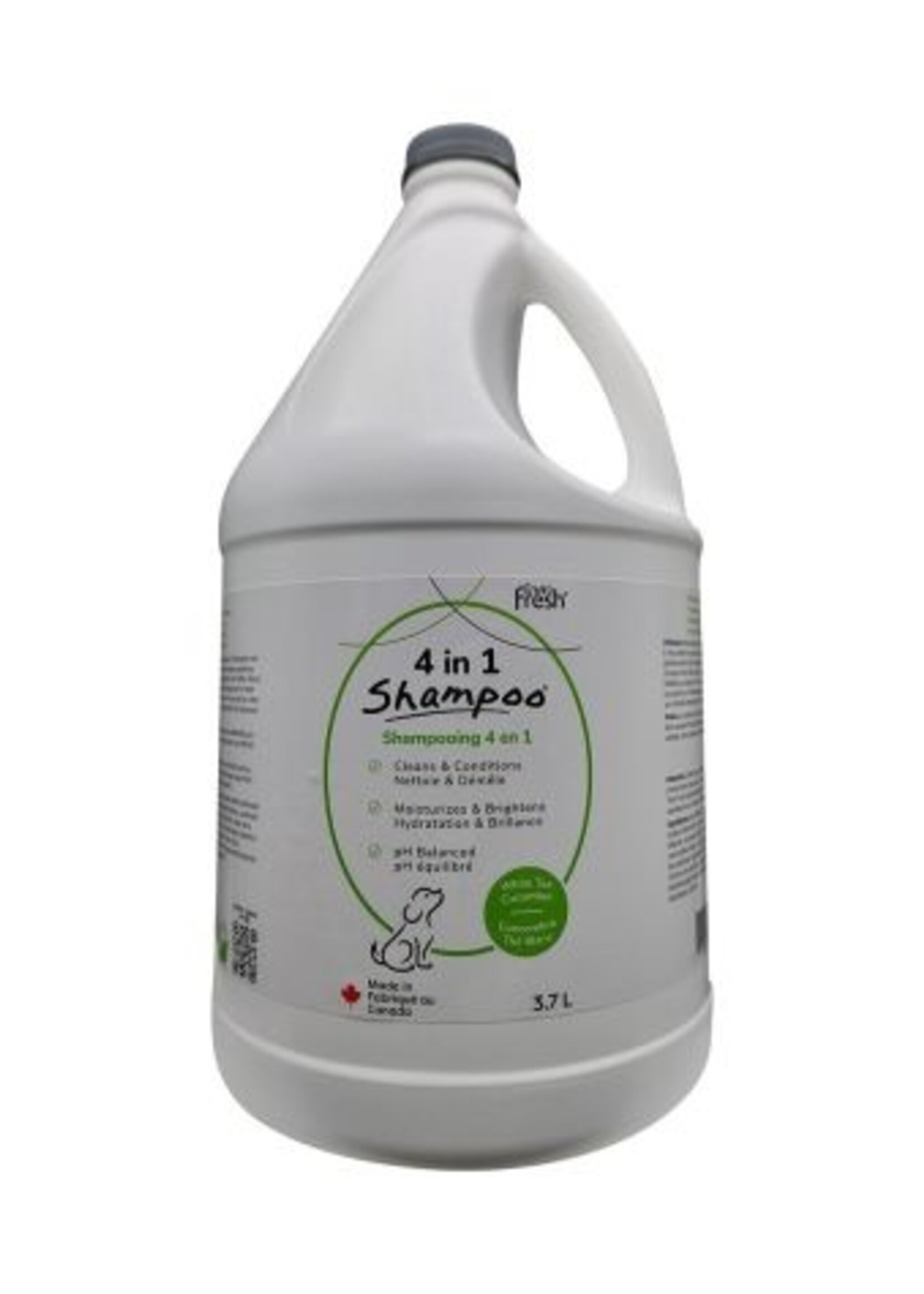 Shampoing Pour Chien, 4 En 1 - Thé Blanc & Concombre
