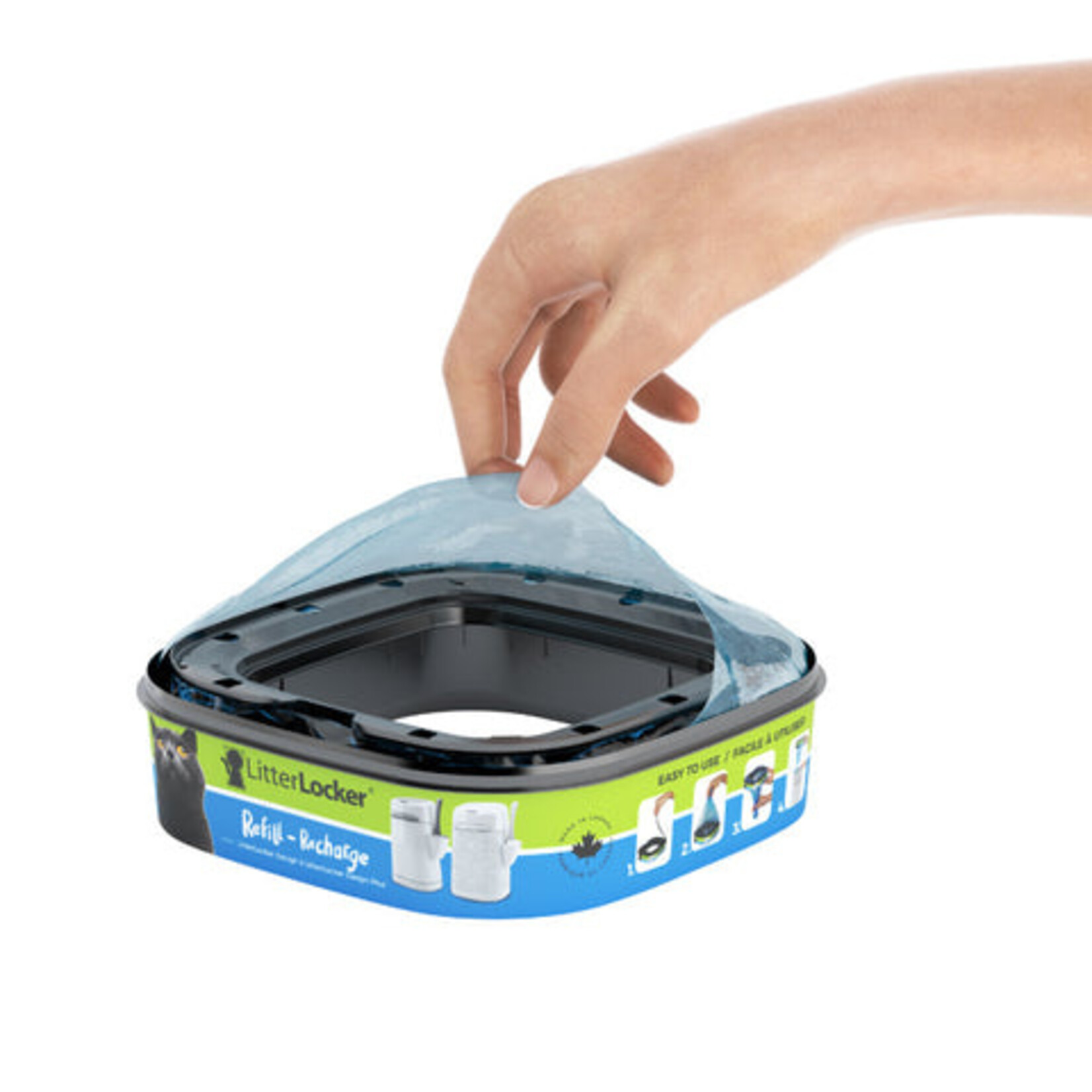 Refill Cassette Made of Compostable Film for Litterlocker Design Plus