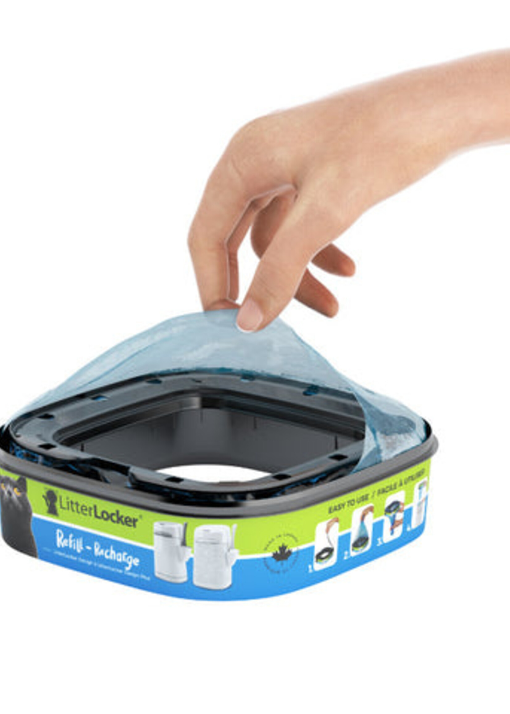 Refill Cassette Made of Compostable Film for Litterlocker Design Plus
