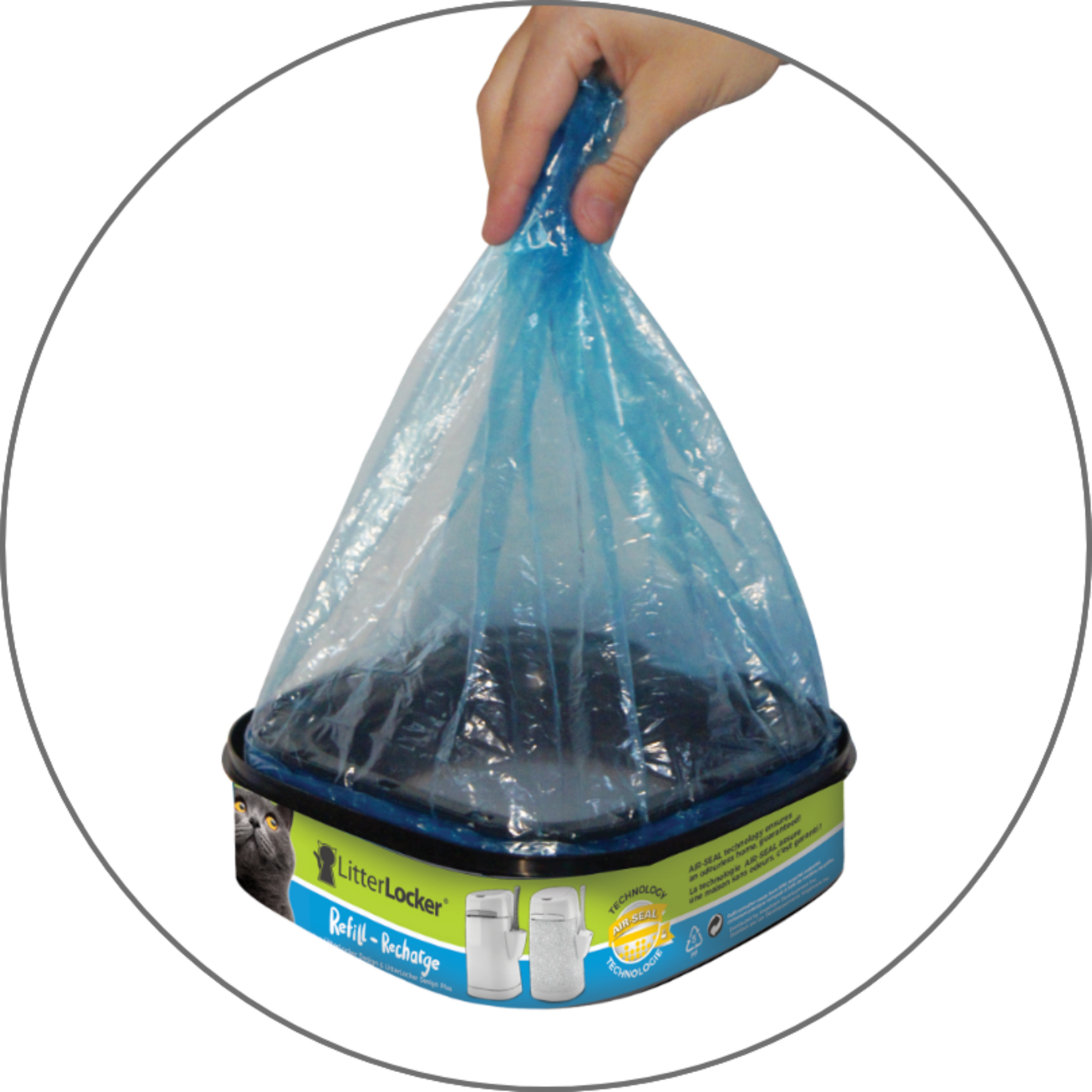 Cassette De Recharge Fait De Film Compostable Pour Litterlocker Design Plus