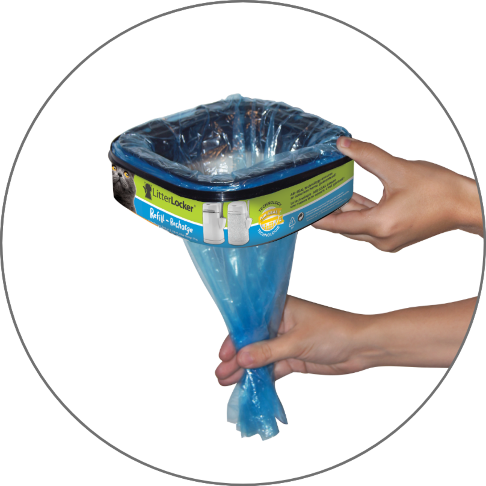 Refill Cassette Made of Compostable Film for Litterlocker Design Plus