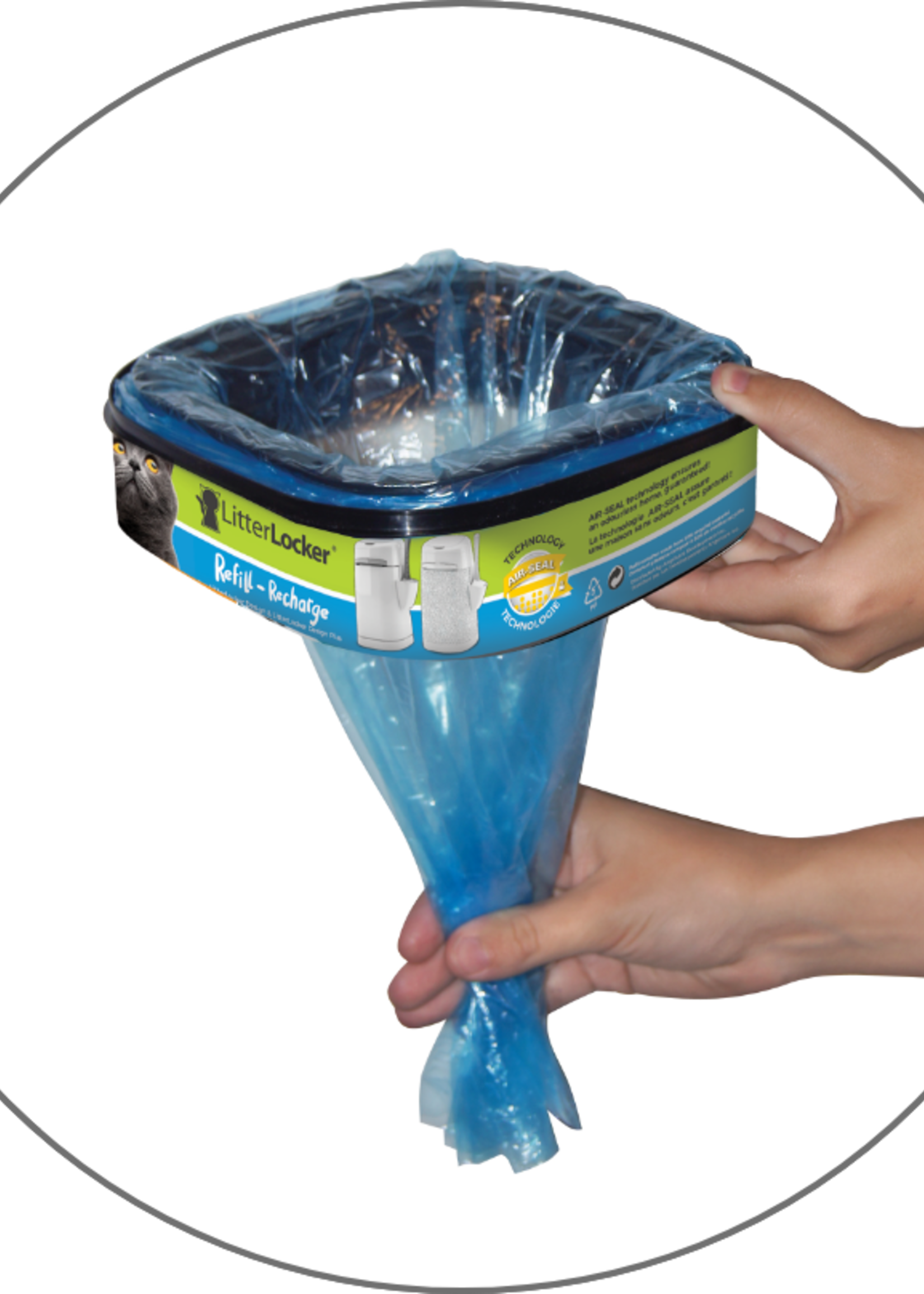 Refill Cassette Made of Compostable Film for Litterlocker Design Plus