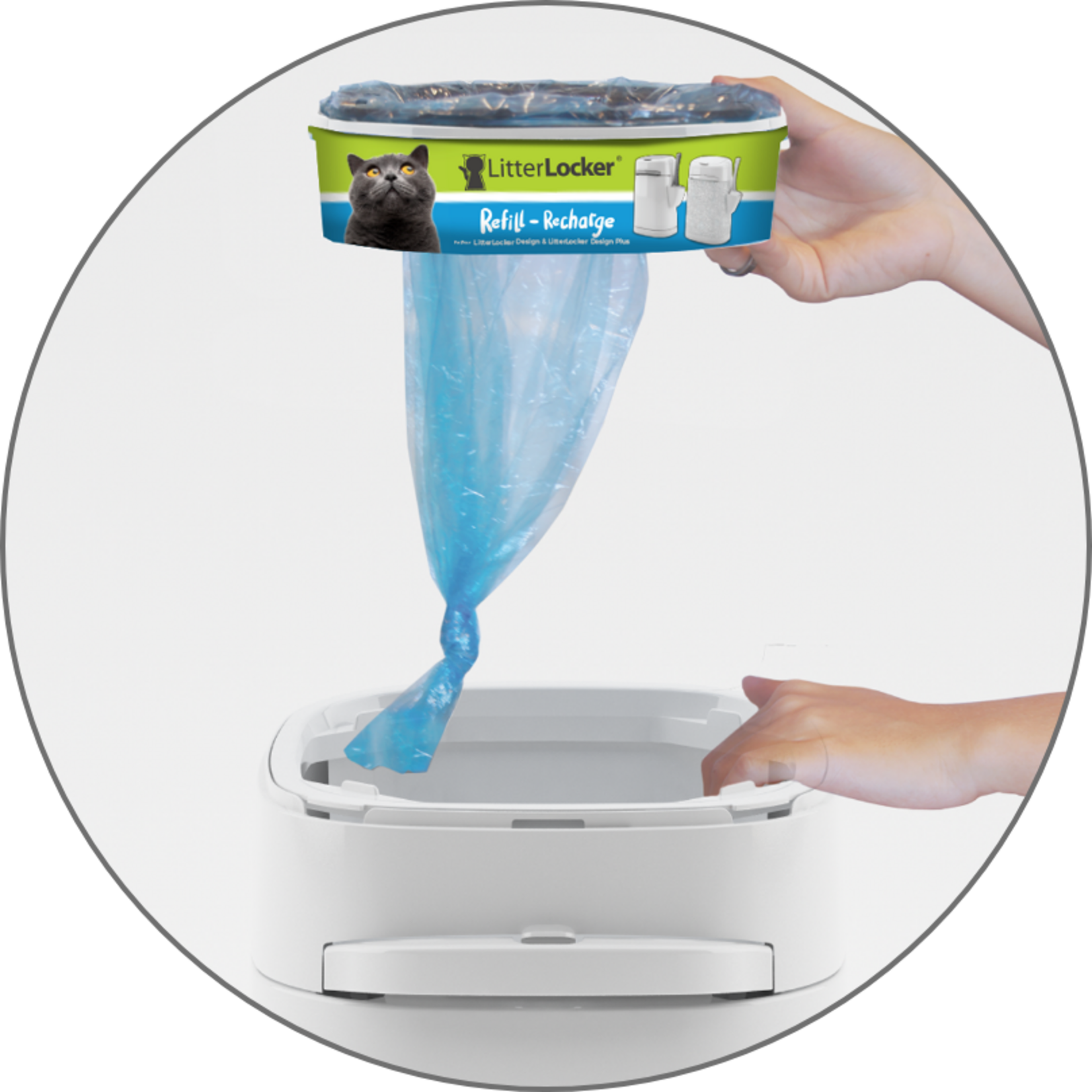 Cassette De Recharge Fait De Film Compostable Pour Litterlocker Design Plus