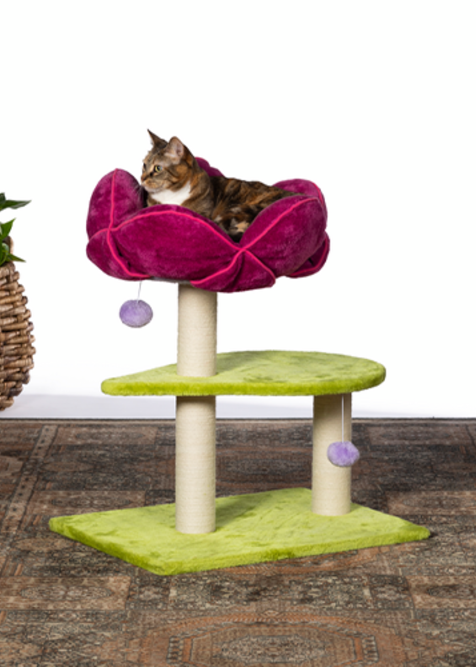 FLOWER POWER POTEAU POUR CHAT