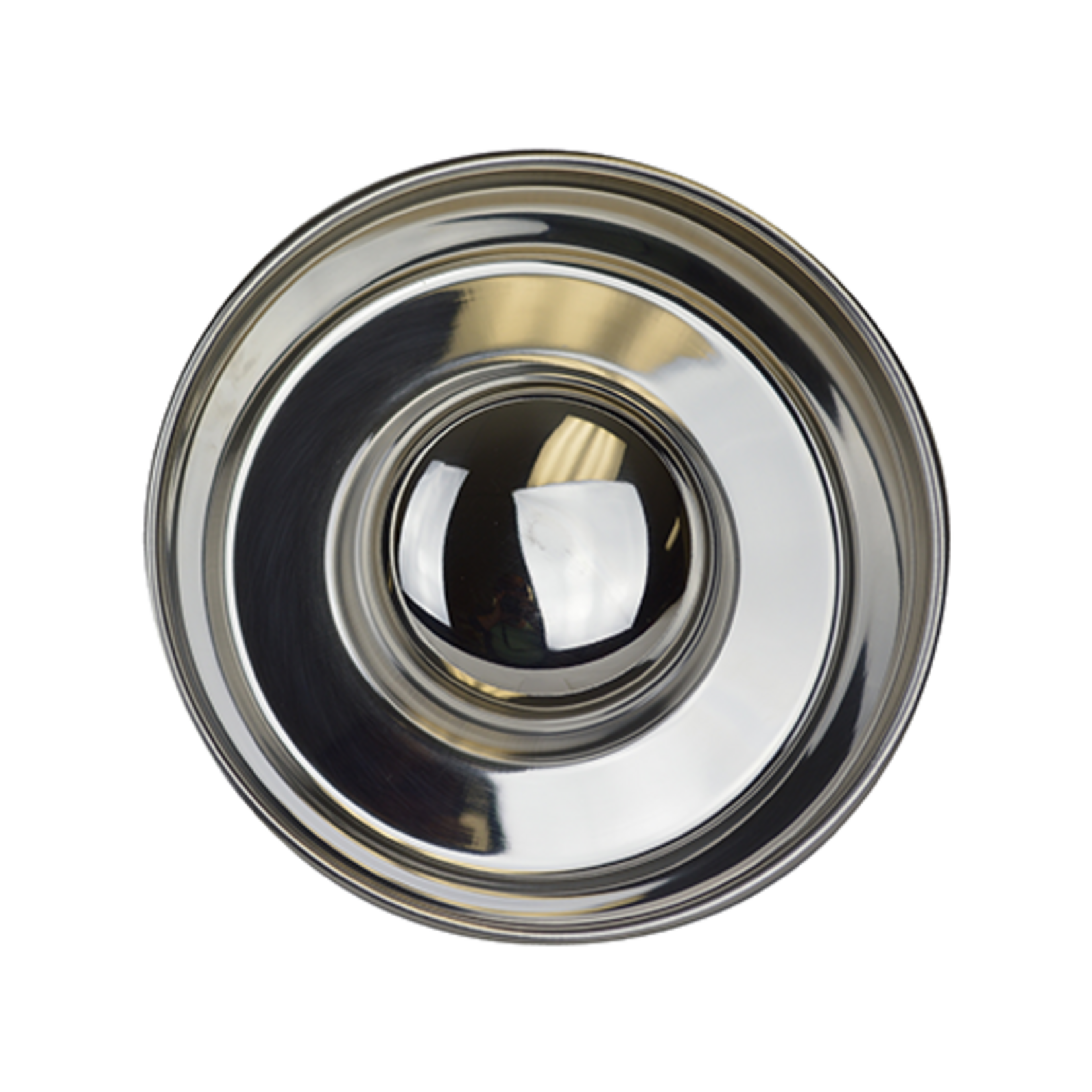 PREMIUM RUBBER-BONDED STAINLESS STEEL SLOW FEED BOWL