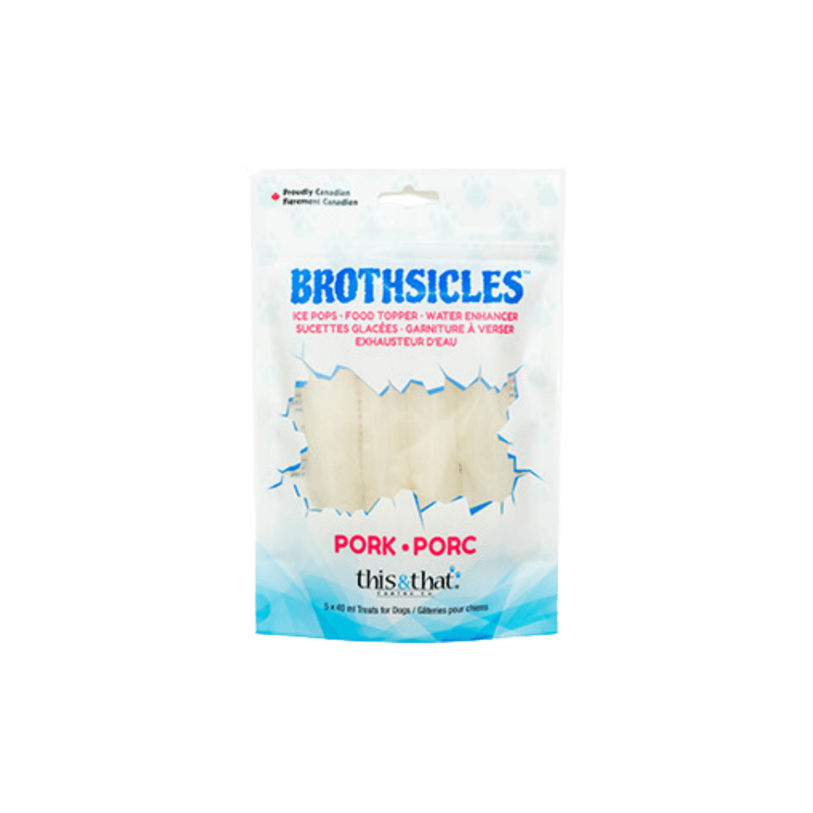 BROTHSICLE POUR CHIENS PORC