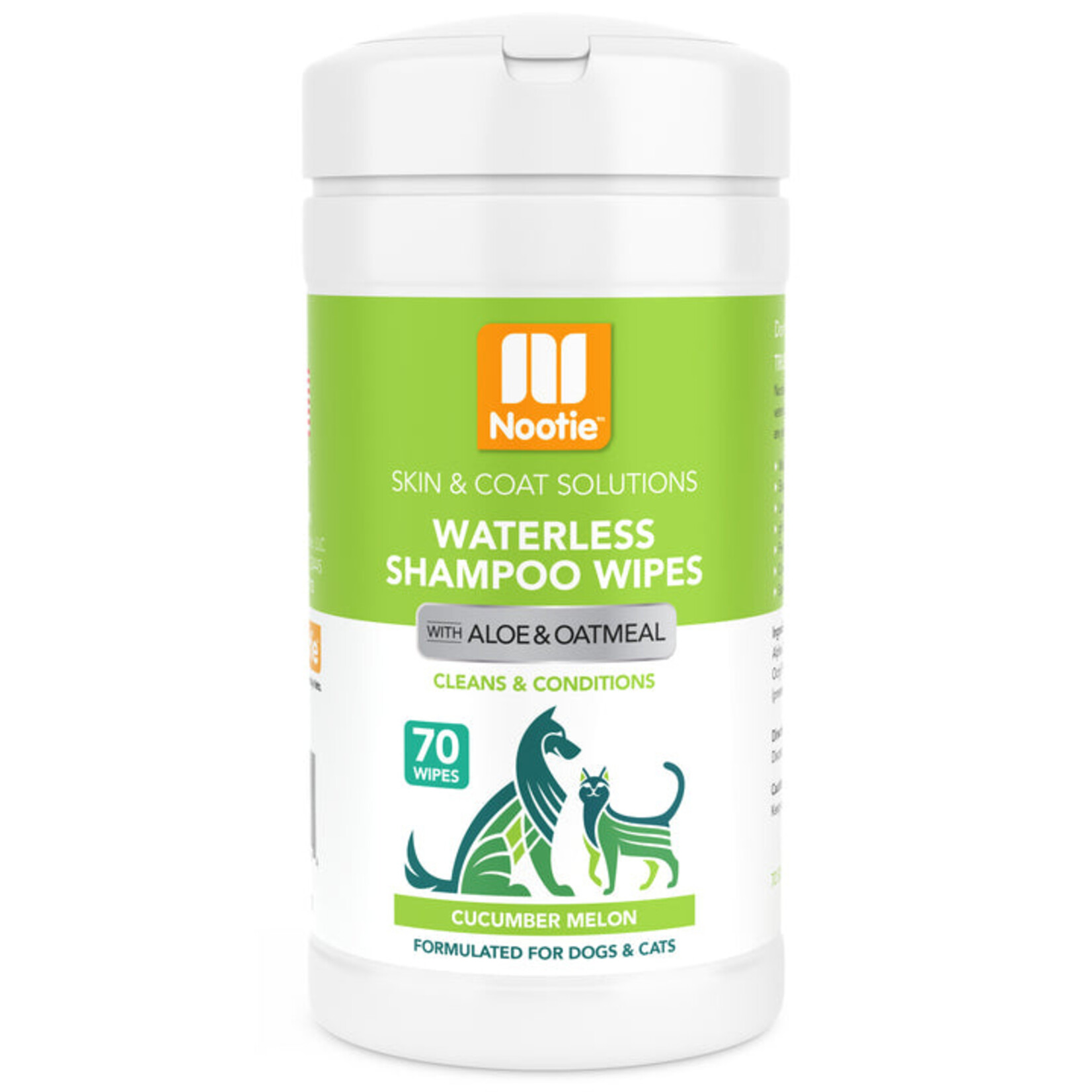 LINGETTES SHAMPOING SANS EAU À L'ALOÈS ET À L'AVOINE