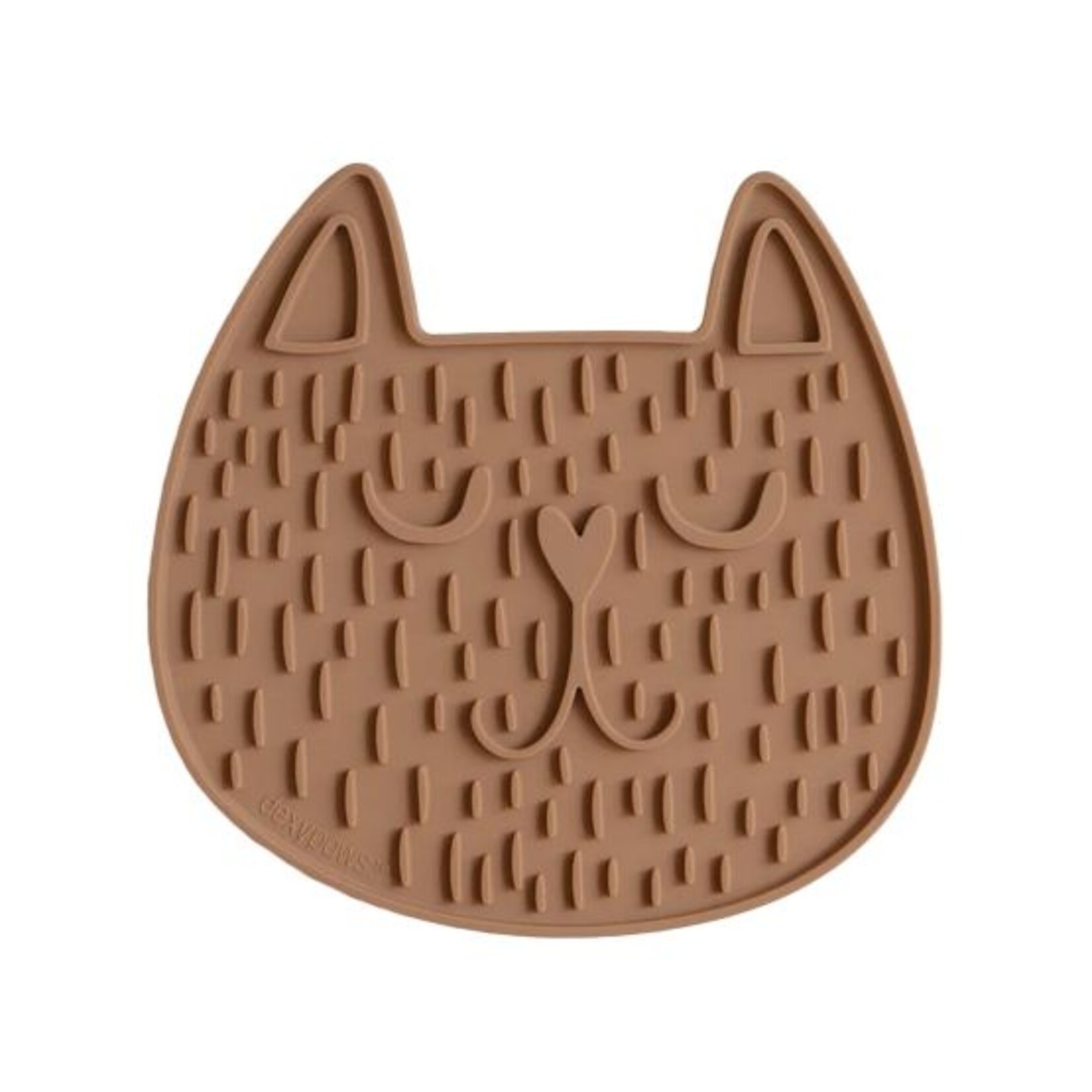 Tapis De Léchage Stimulant En Forme De Tête De Chat