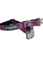 COLLIER FUCHSIA  EN MÉTAL