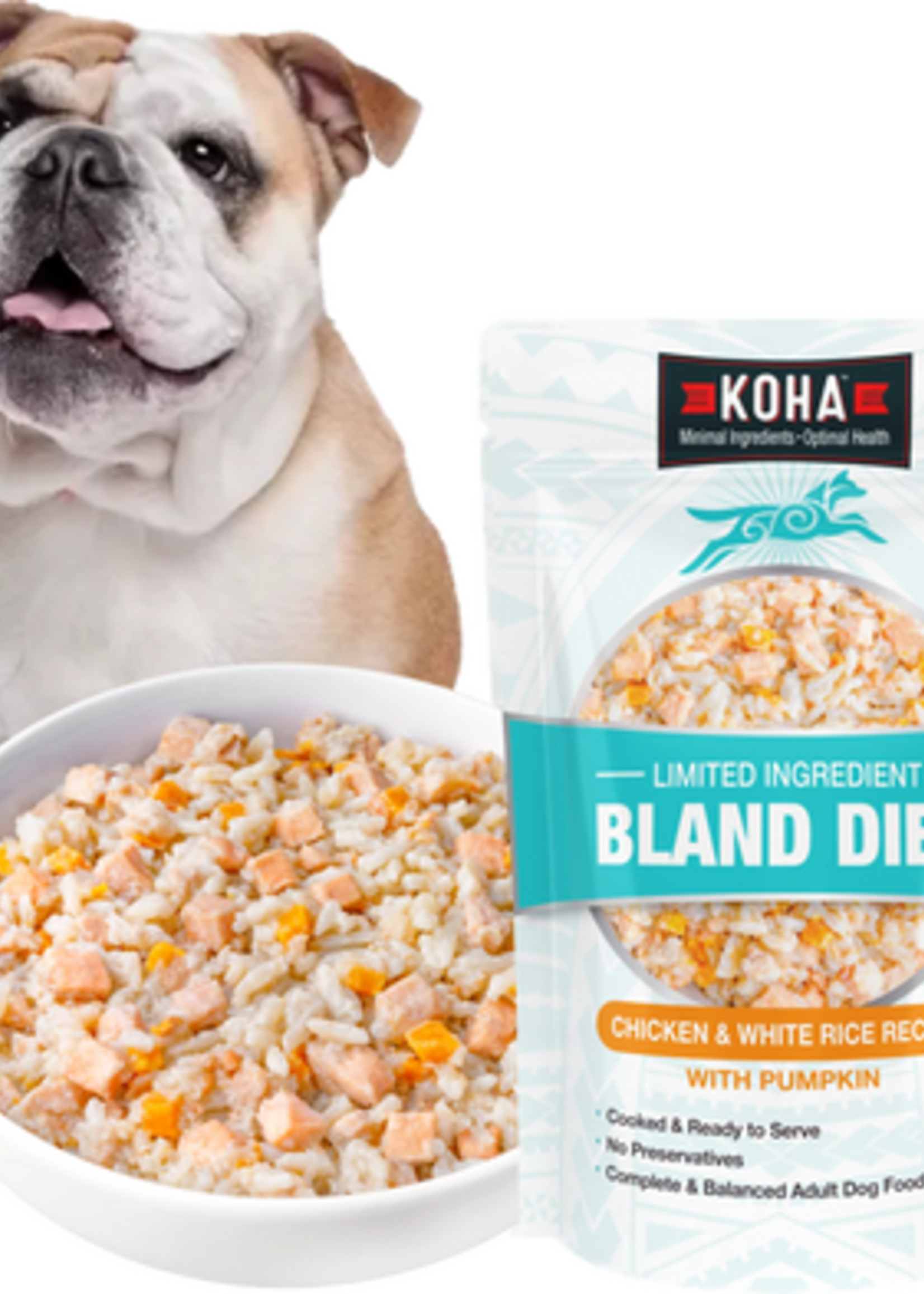 Idéal pour les chiens souffrant de selles molles, de diarrhée et de maux d'estomac.