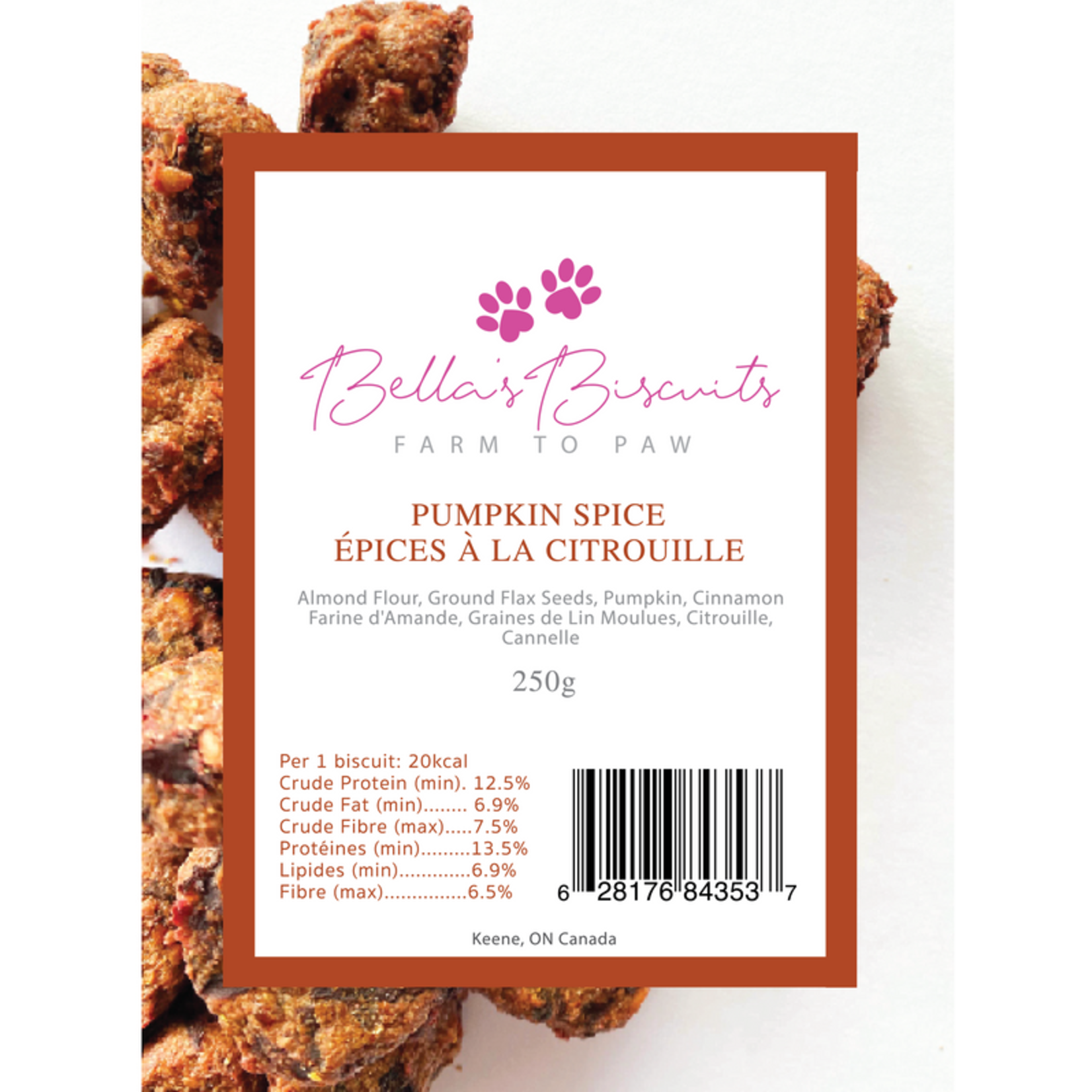 Biscuits pour chiens épices à la citrouille