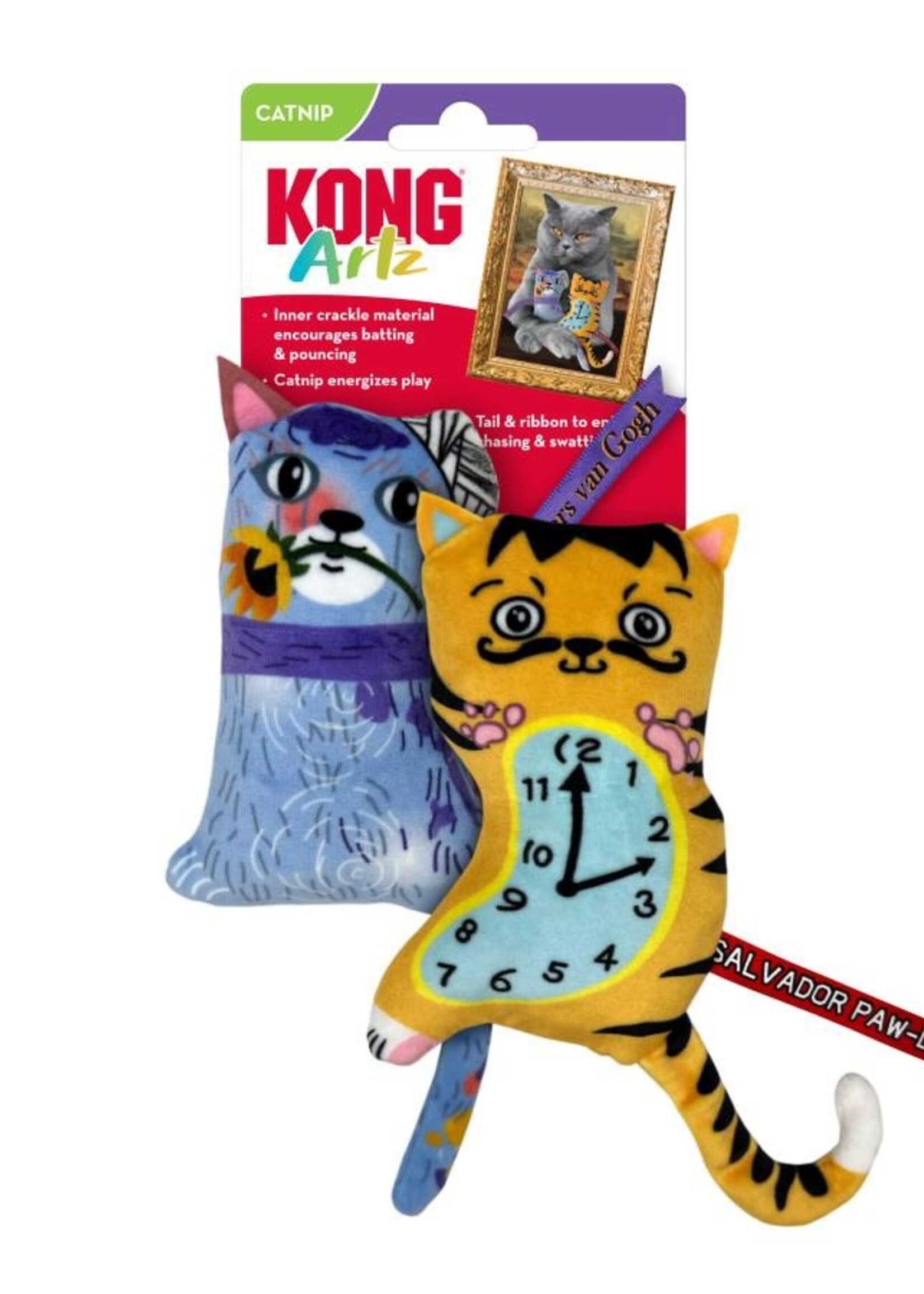 kong Artz Dali / van Gogh 2-pk Jouet pour chats