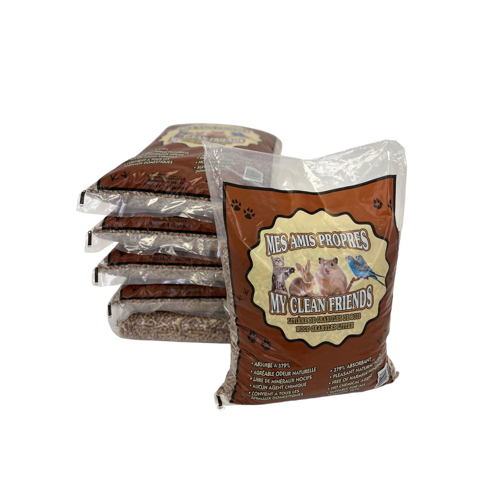 LITIÈRE DE GRANULE DE BOIS POUR CHATS, OISEAUX, RONGEURS