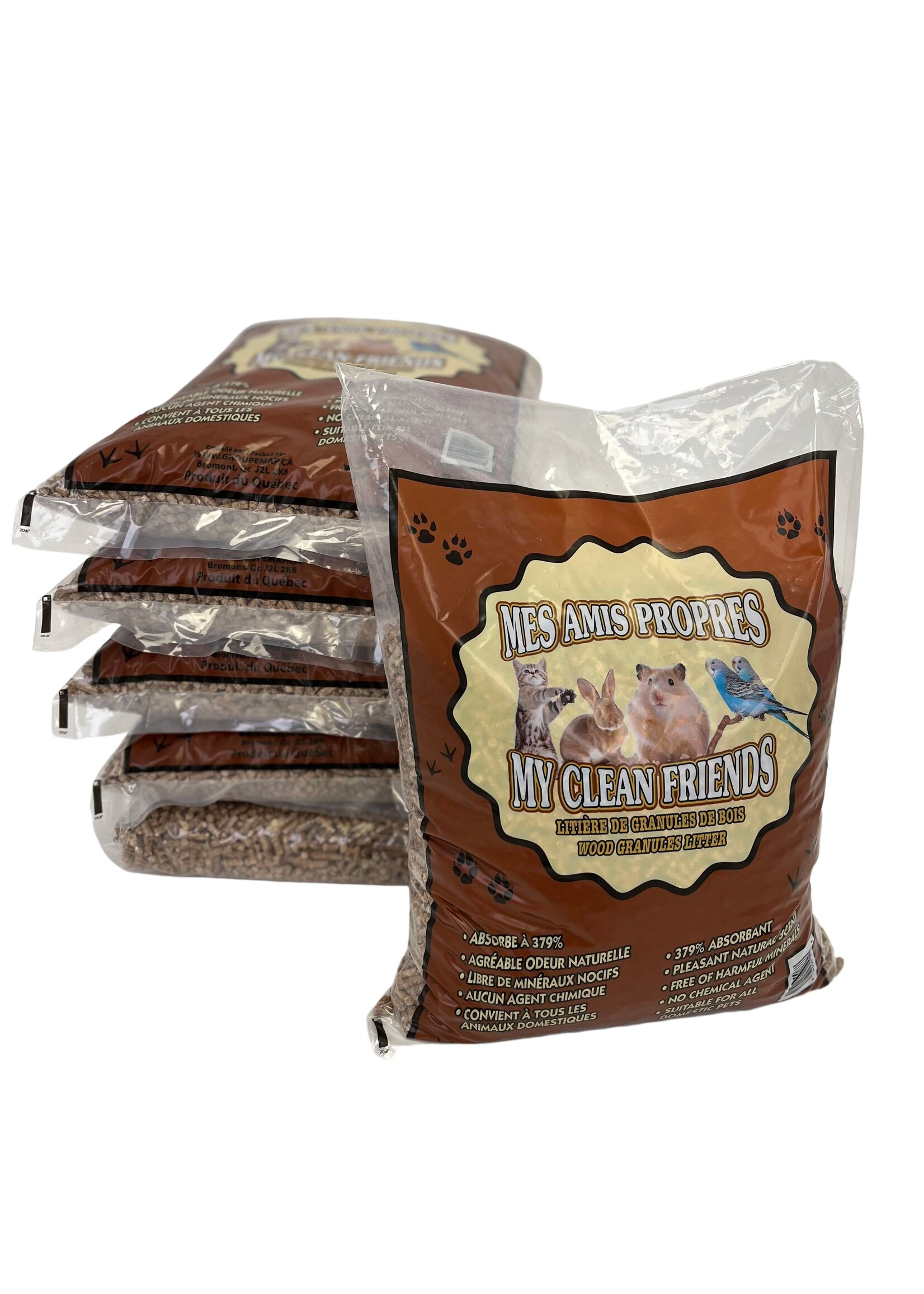 LITIÈRE DE GRANULE DE BOIS POUR CHATS, OISEAUX, RONGEURS