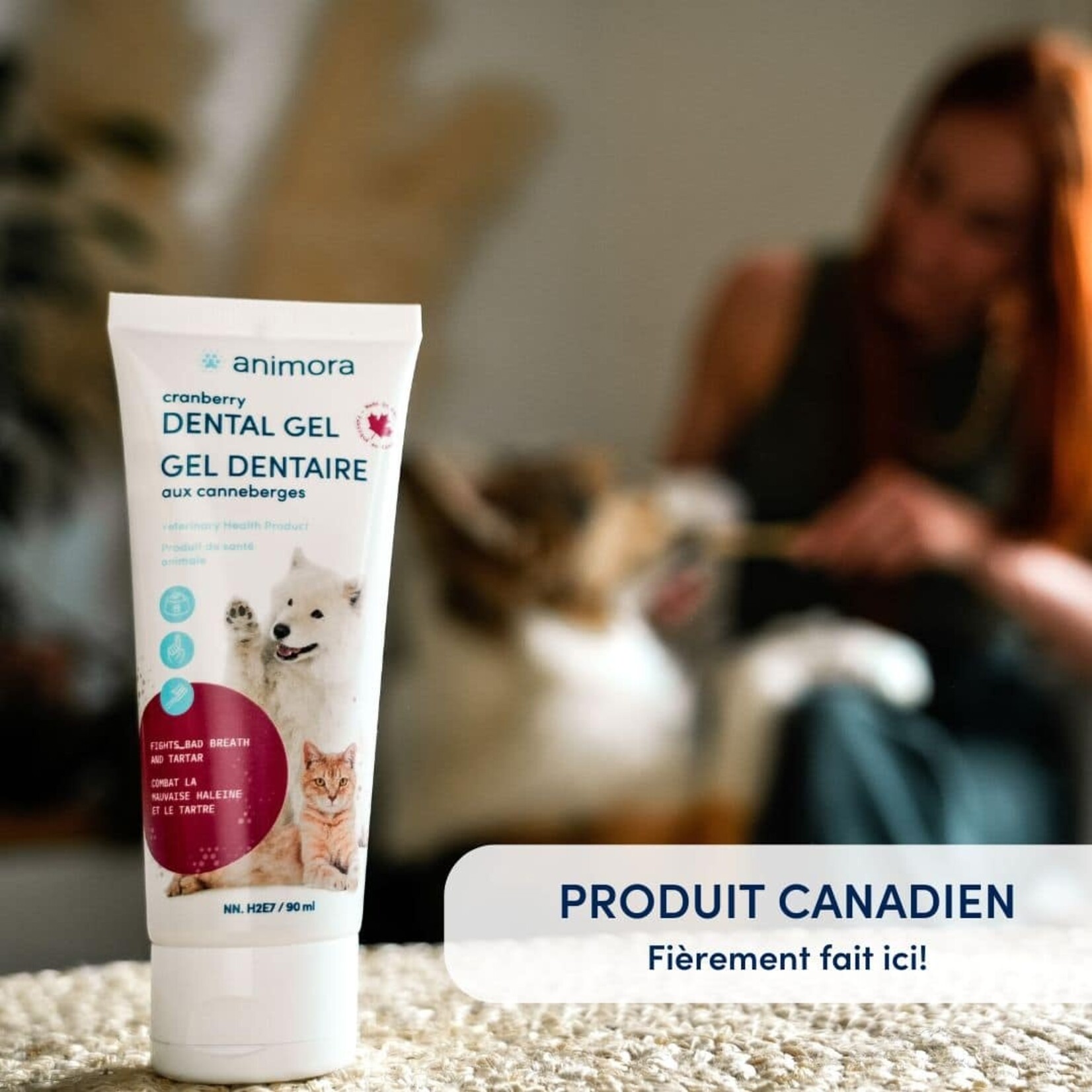 GEL DENTAIRE AU CANNEBERGE POUR CHIEN ET CHAT