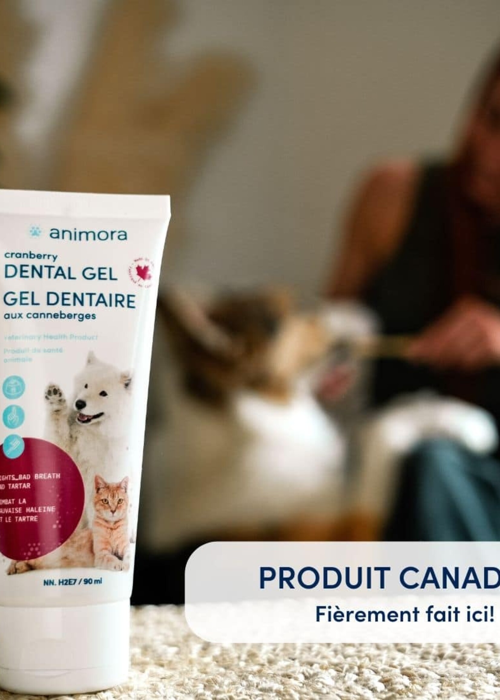 GEL DENTAIRE AU CANNEBERGE POUR CHIEN ET CHAT