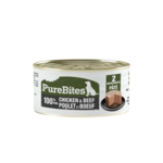 Purebites Nourriture humide pour chiens 100 % pur poulet et bœuf