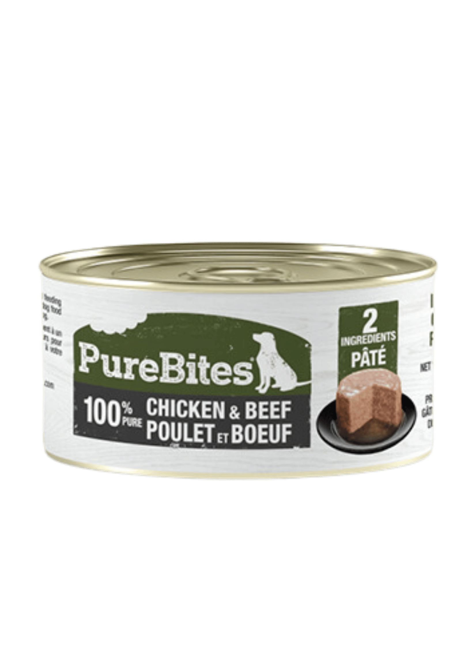 Nourriture humide pour chiens 100 % pur poulet et bœuf