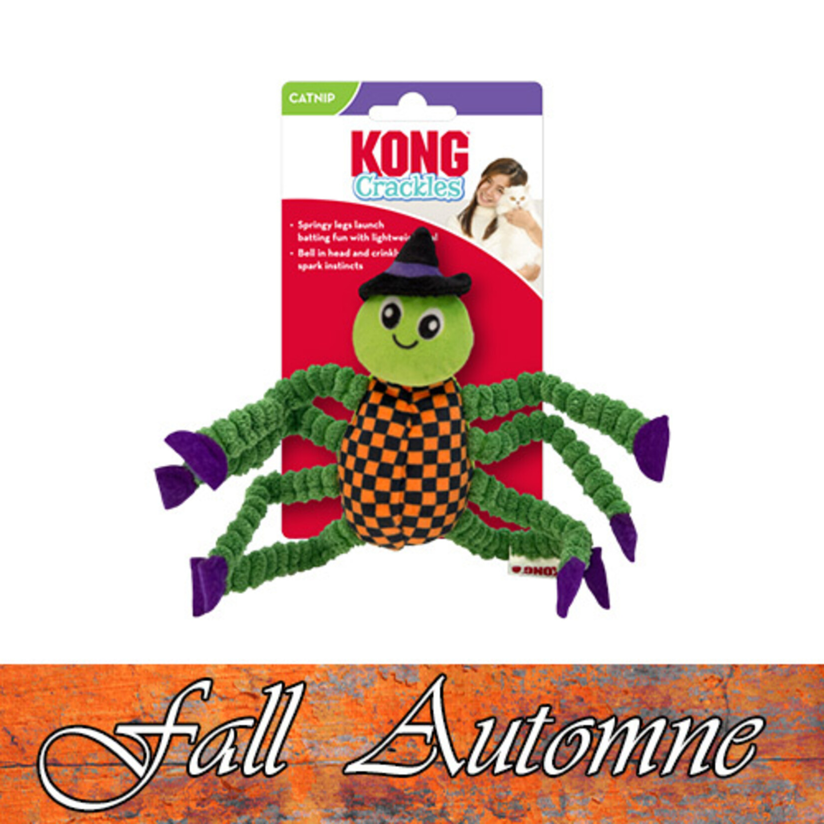 kong HALLOWEEN ARAIGNÉE, JOUETS POUR CHATS
