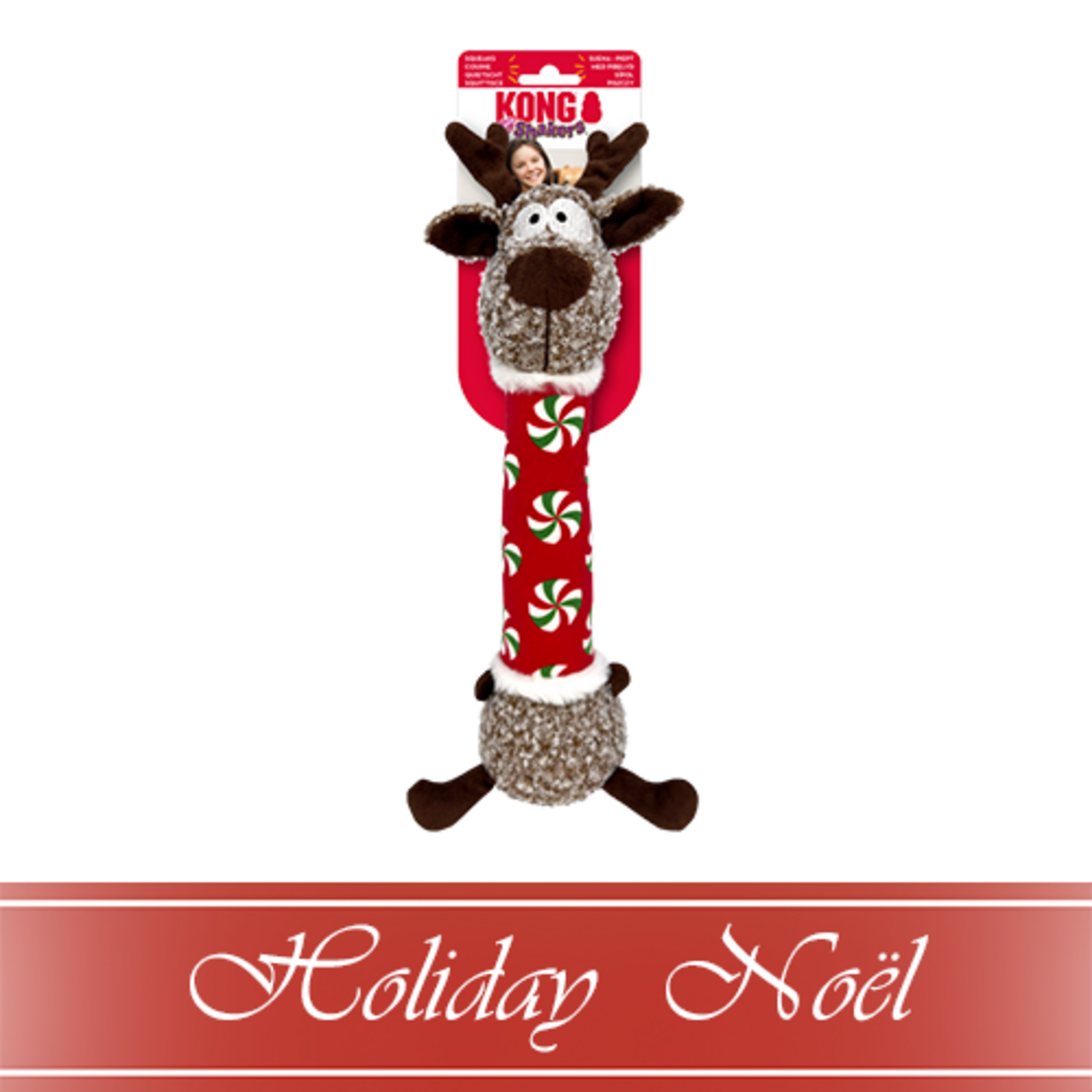 kong Jouet pour chien de taille moyenne en forme de renne