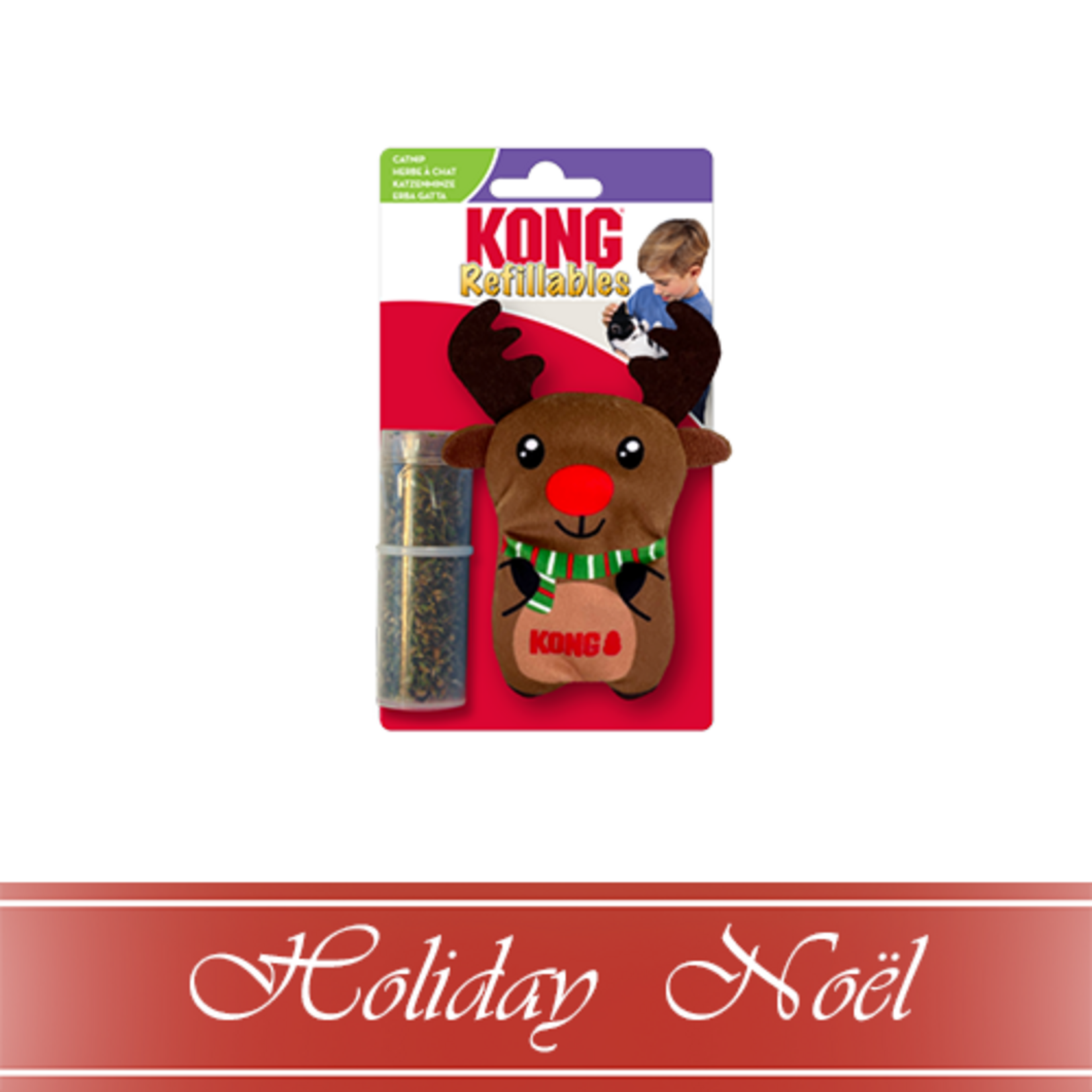 kong RENNE DE NOEL JOUET POUR CHAT