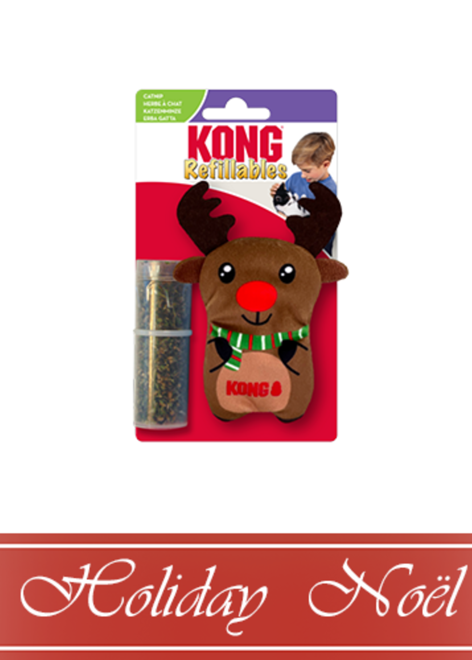 kong RENNE DE NOEL JOUET POUR CHAT