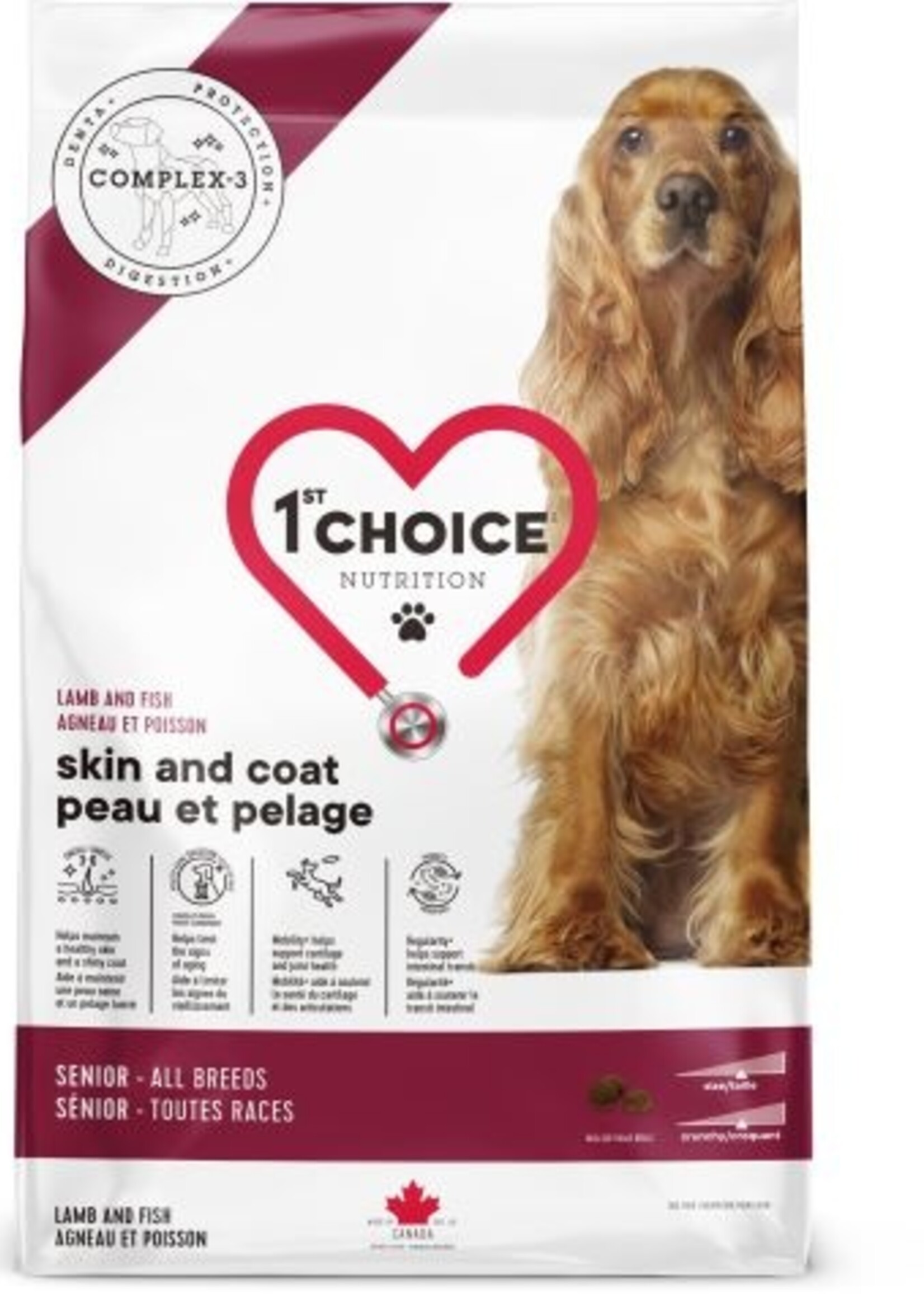 1St Choice SÉNIOR TOUTES RACES PEAU ET PELAGE SENSIBLES
