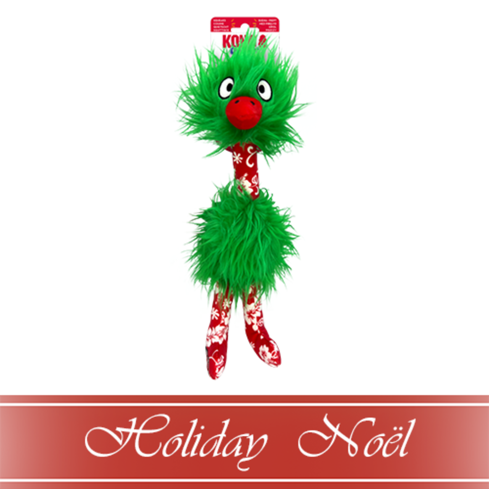 kong Funky Christmas Ostrich, dog toy