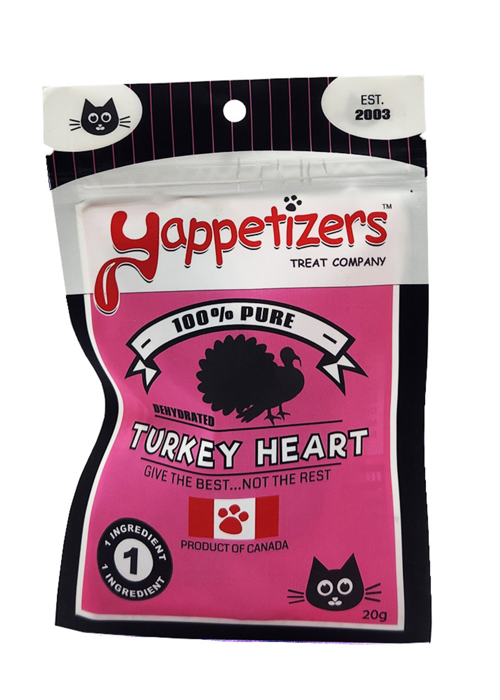 FRIANDISE DÉLICIEUSE POUR CHAT, COEUR DE DINDE