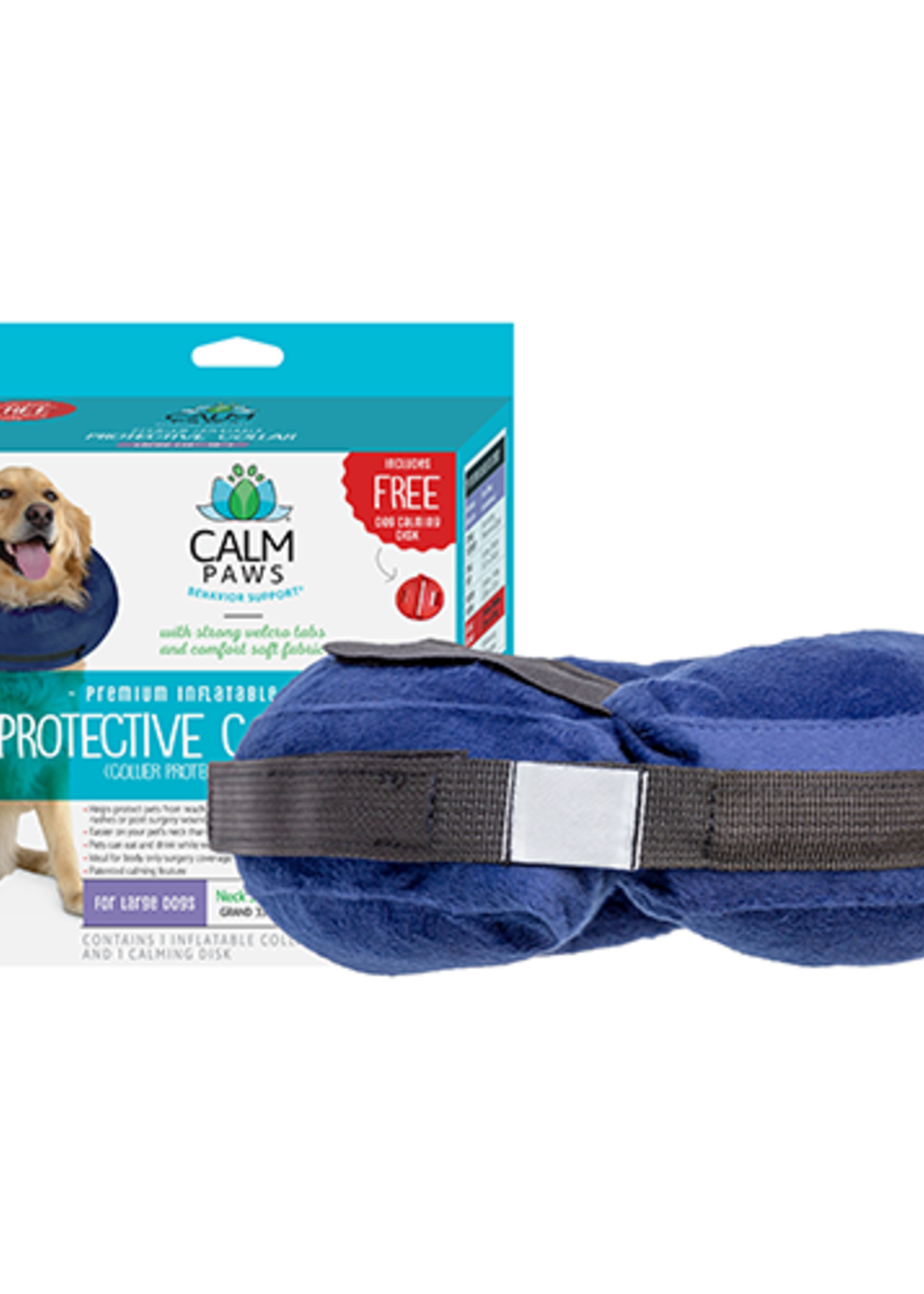 Protective Collar with Dog Calming Disc