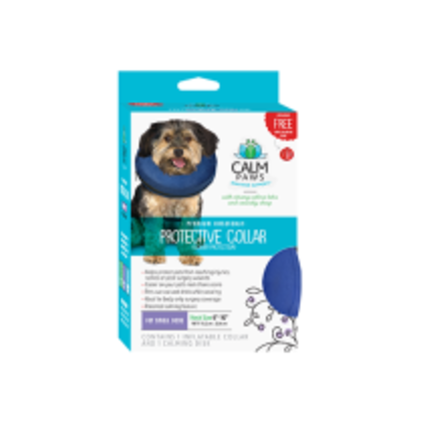 Protective Collar with Dog Calming Disc