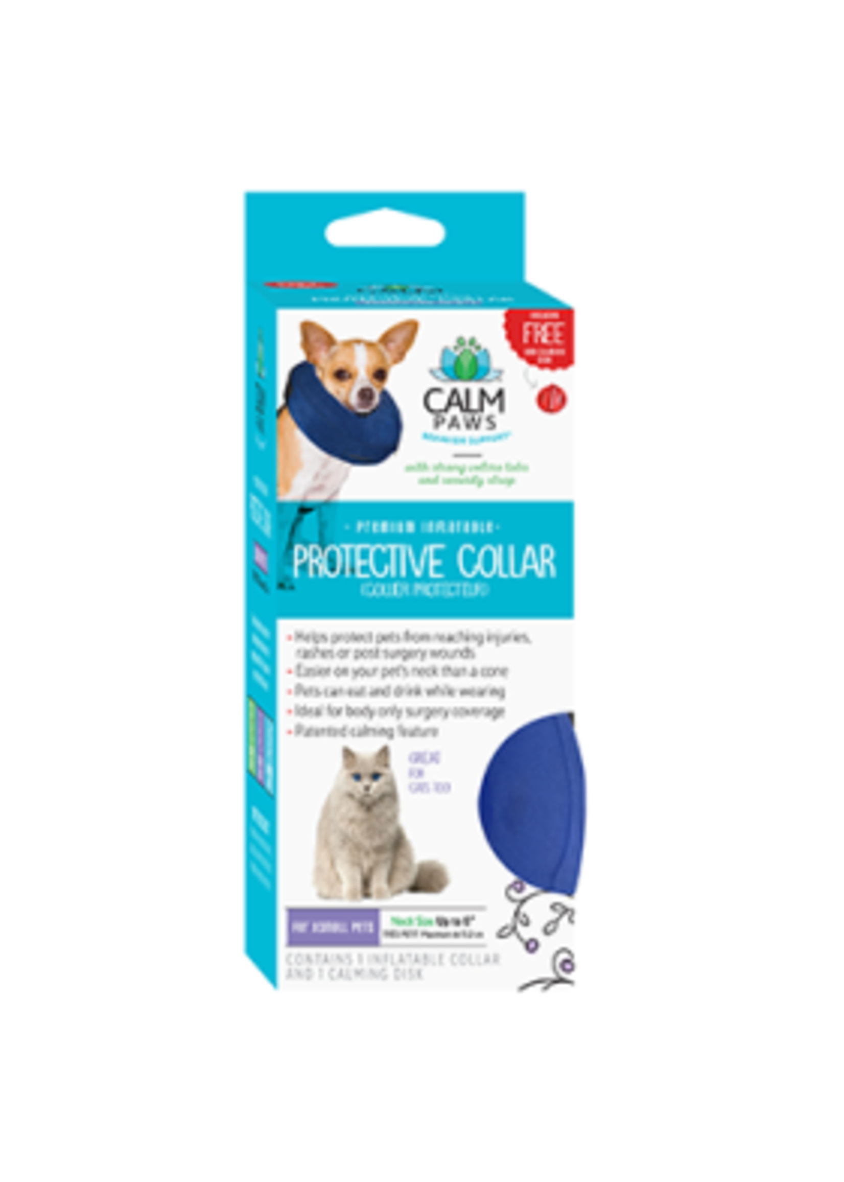 Protective Collar with Dog Calming Disc