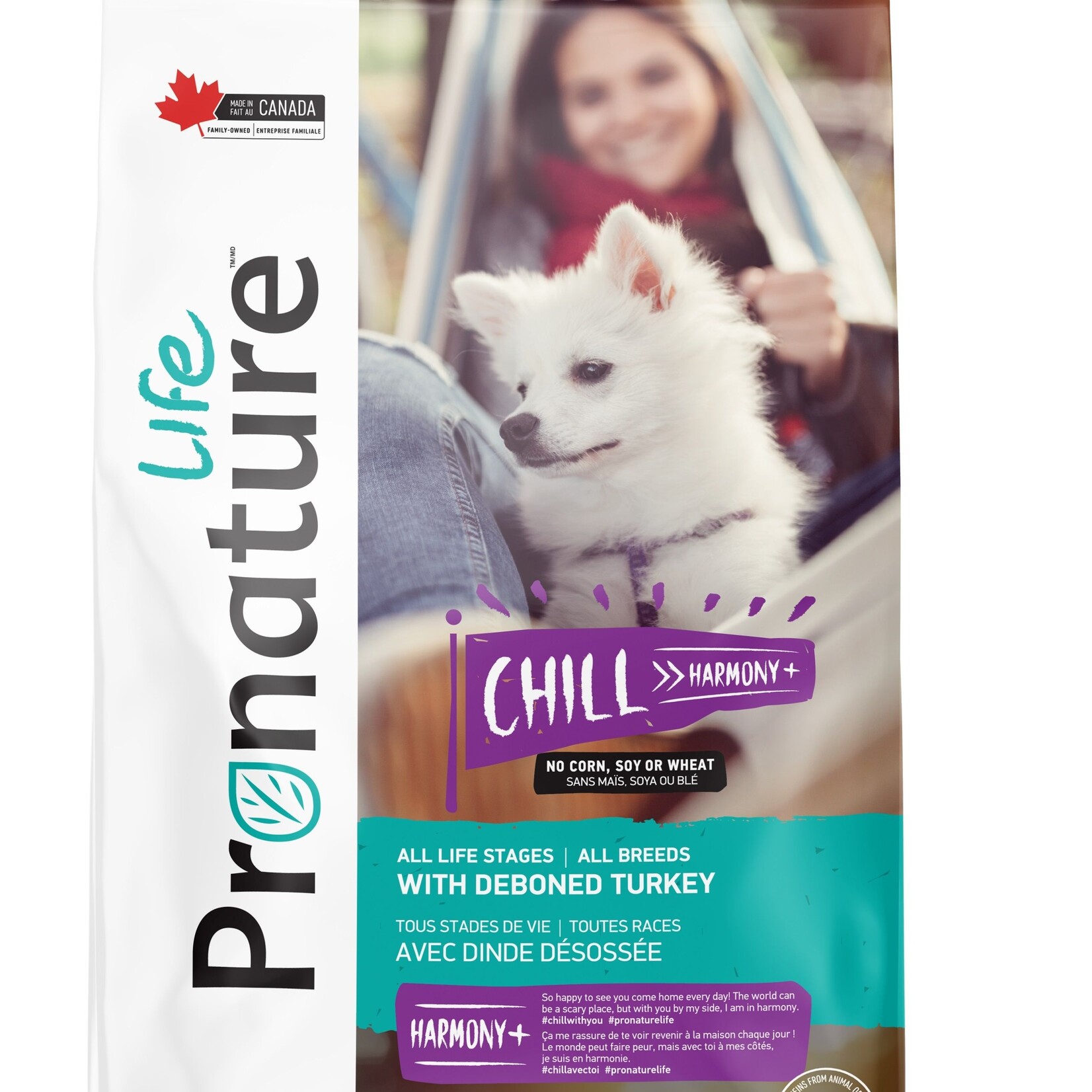 Pronature Life "chill" Dog Food, All Breeds - Deboned Turkey