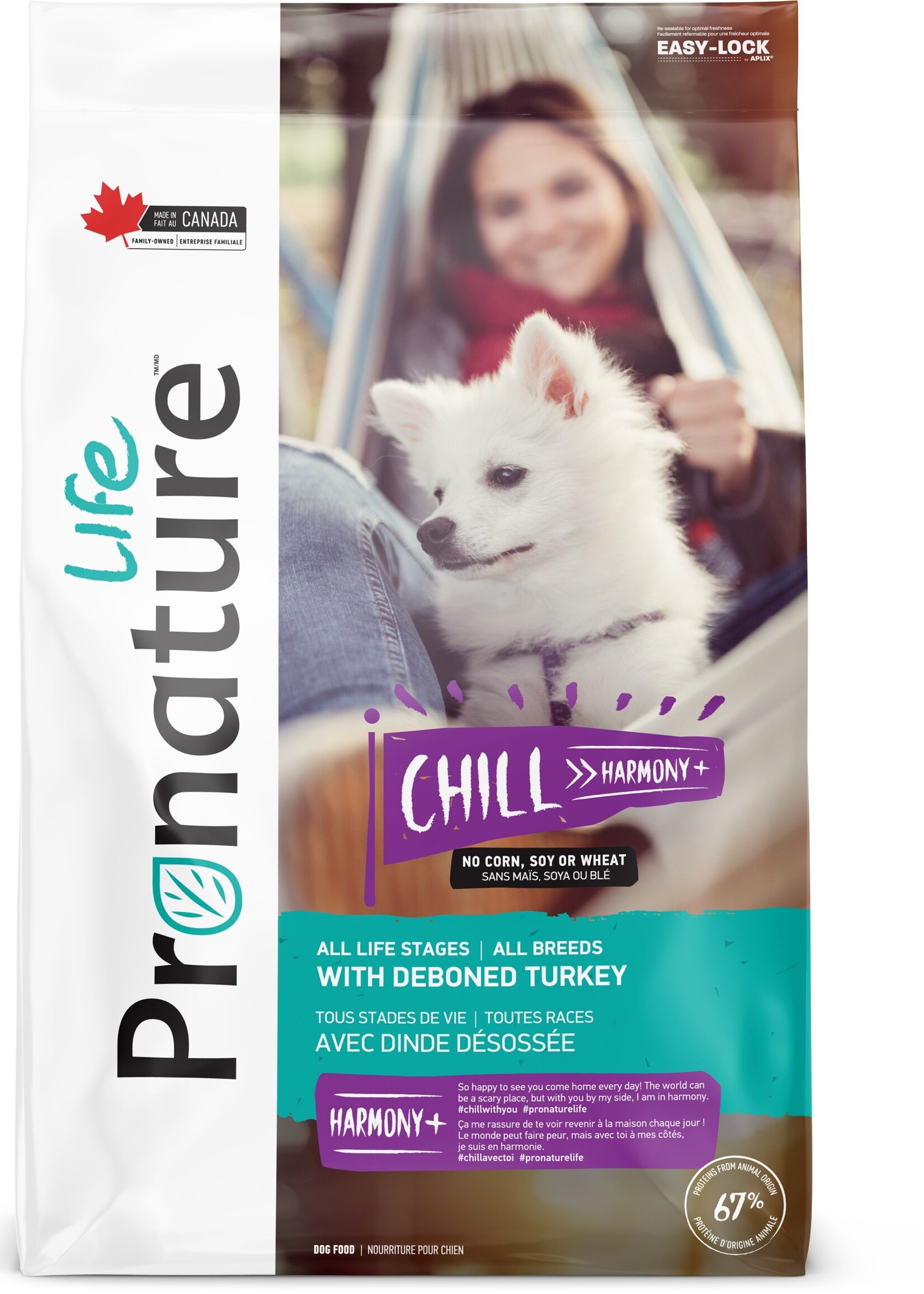 Pronature Life "chill" Dog Food, All Breeds - Deboned Turkey