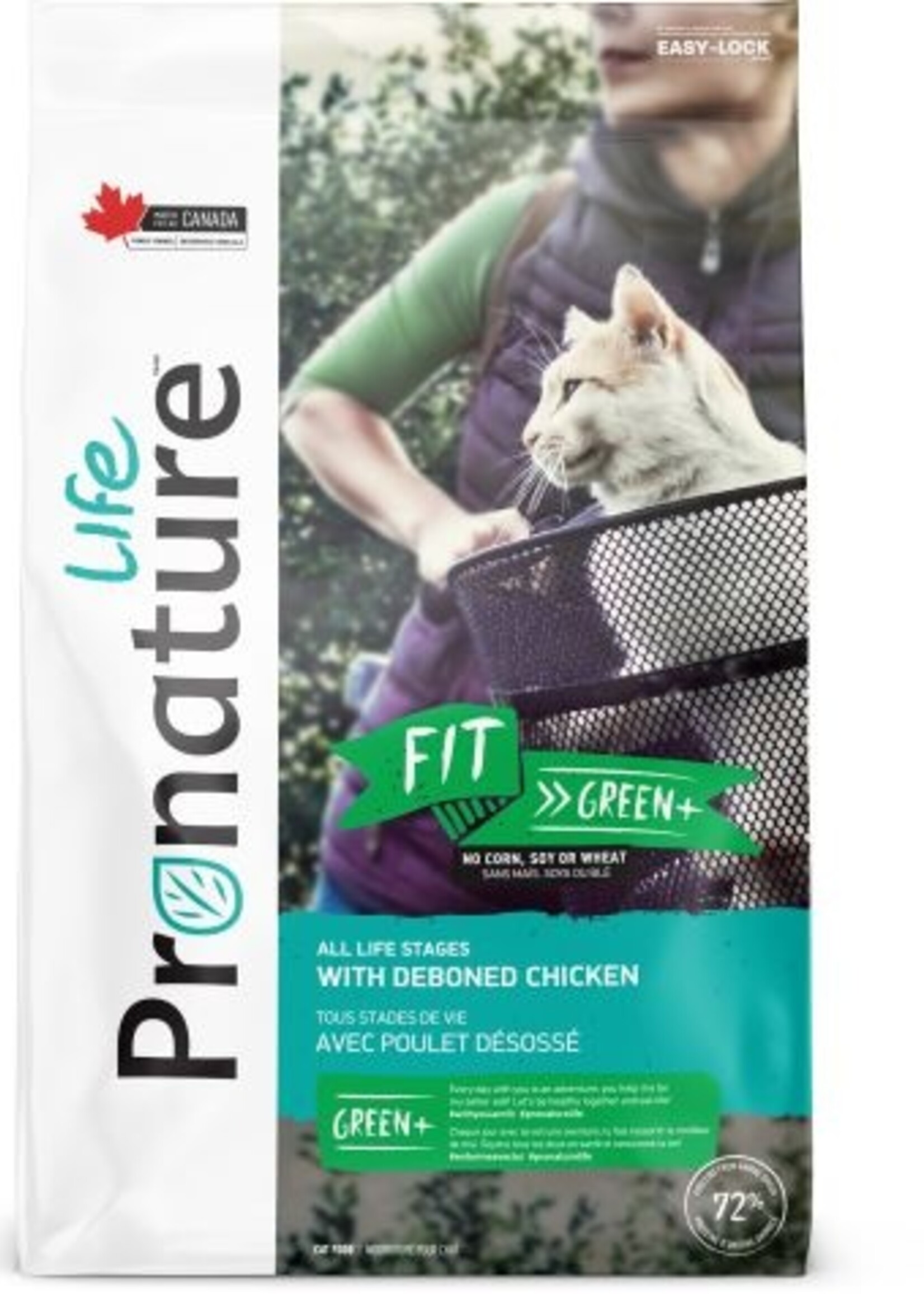 Pronature Life FIT GREEN - Recette avec poulet désossé - Toutes races (tous stades de vie)