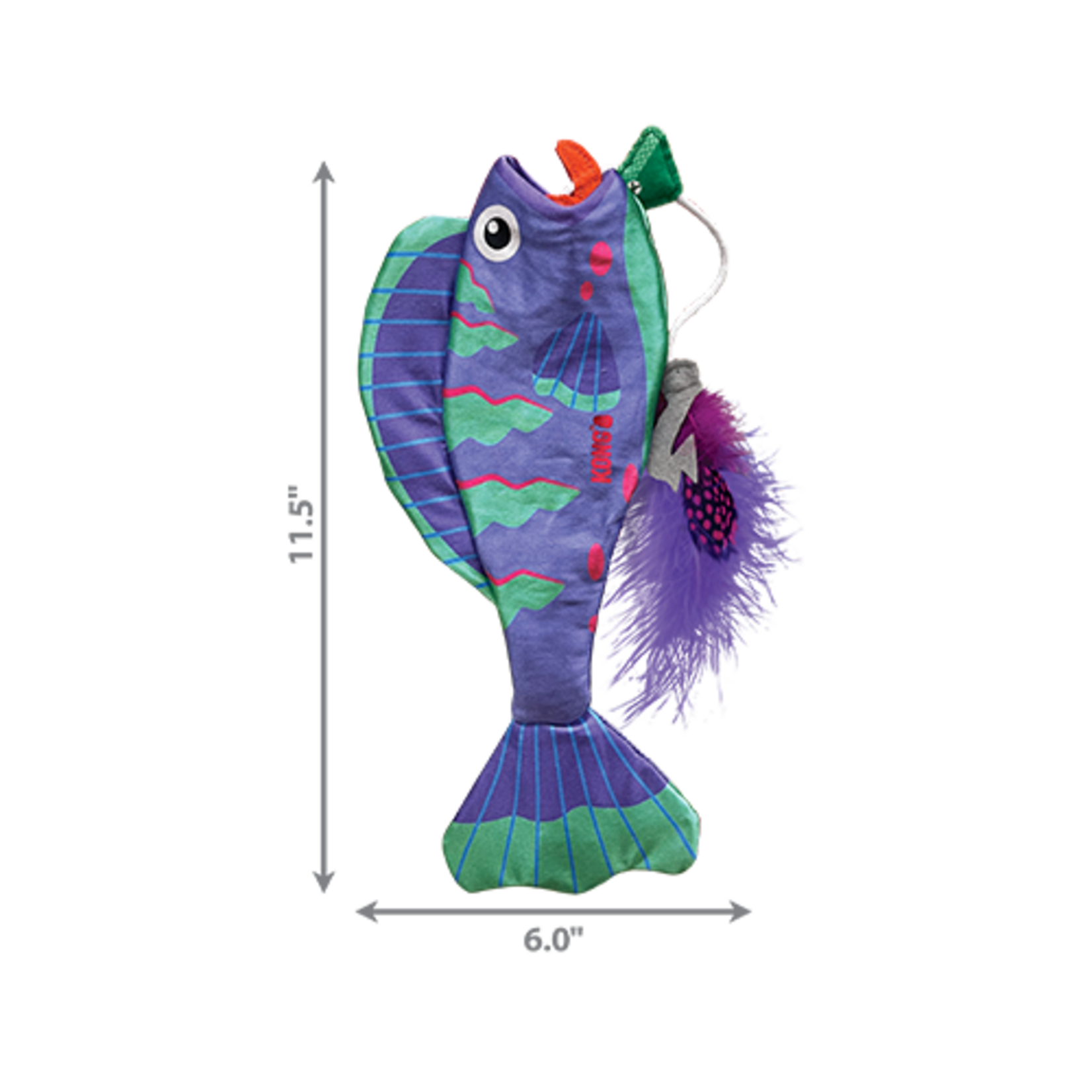 kong POISSON, JOUET POUR CHAT