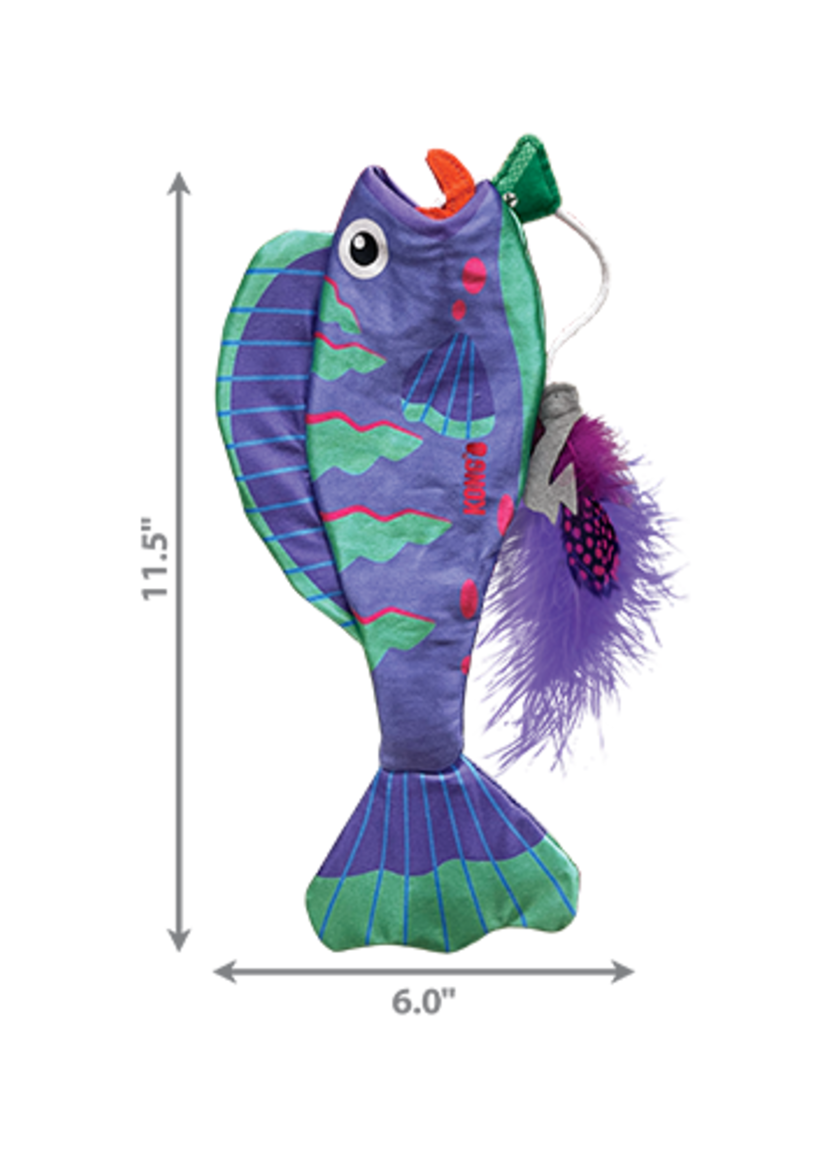 kong Angler Fish Assorted Cat Toy