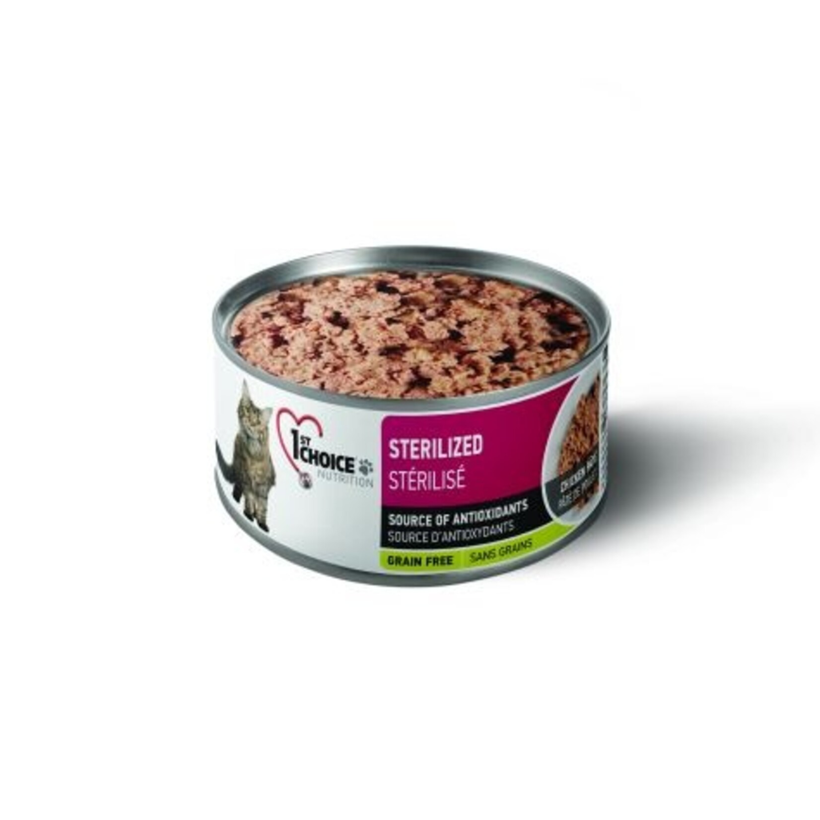 1St Choice Conserves Pour Chat, Stérilisé - Pâté De Poulet Sans Grains