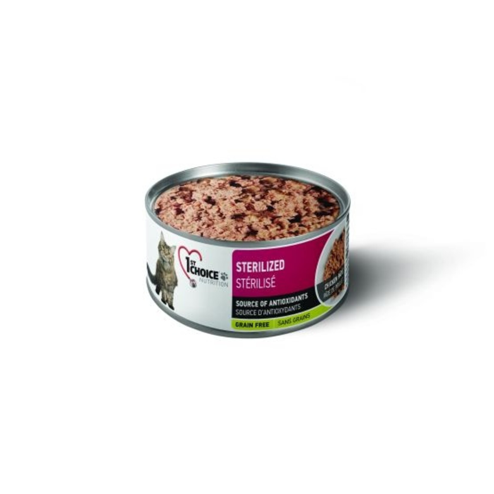 1St Choice Canned Cat Food, Sterilized - Grain Free Chicken Pâté