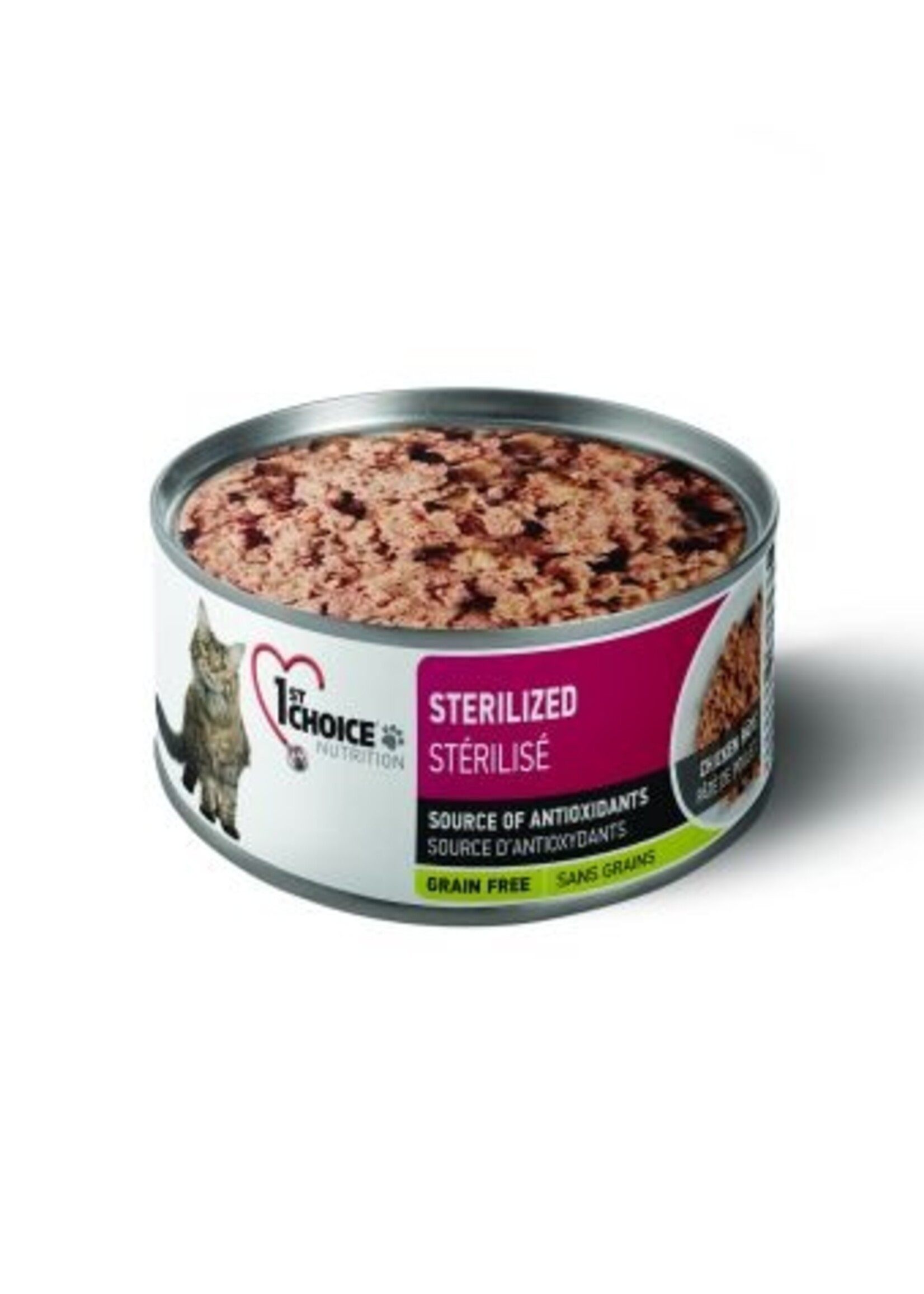 1St Choice Canned Cat Food, Sterilized - Grain Free Chicken Pâté