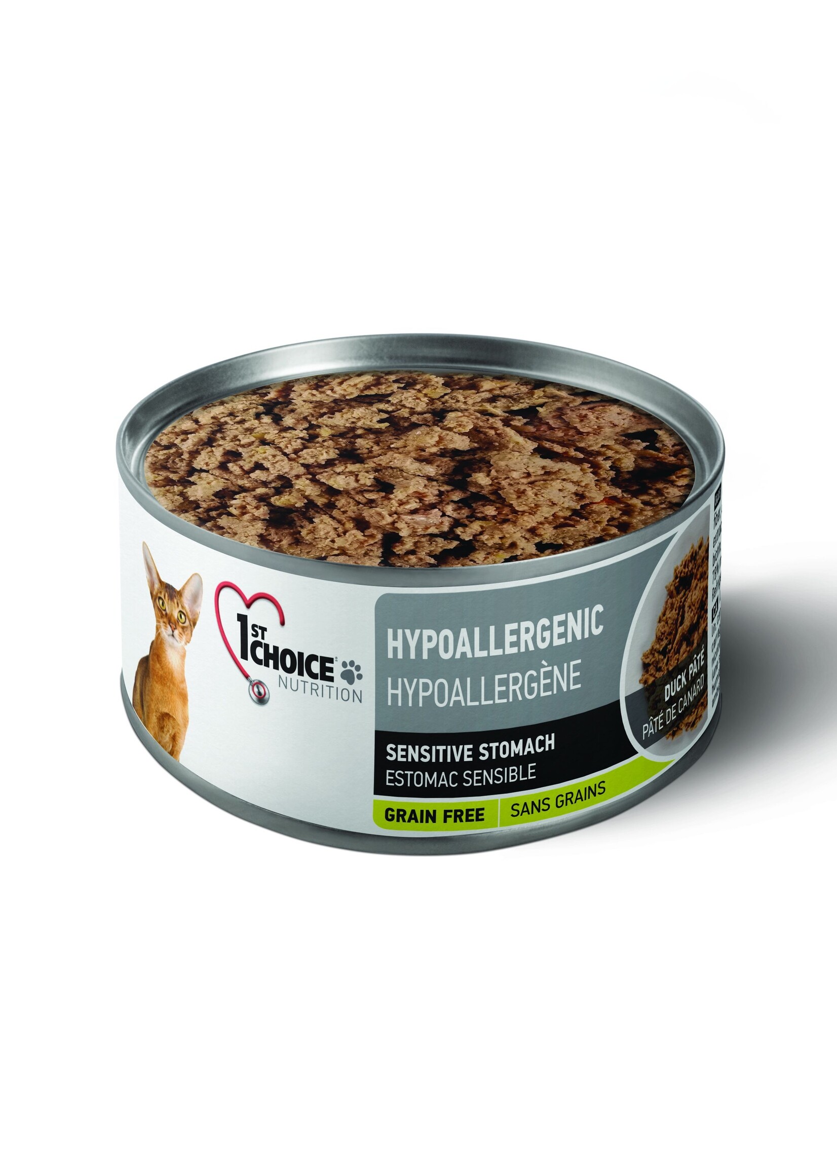 1St Choice Conserves Pour Chat, Hypoallergène - Pâté De Canard Sans Grains