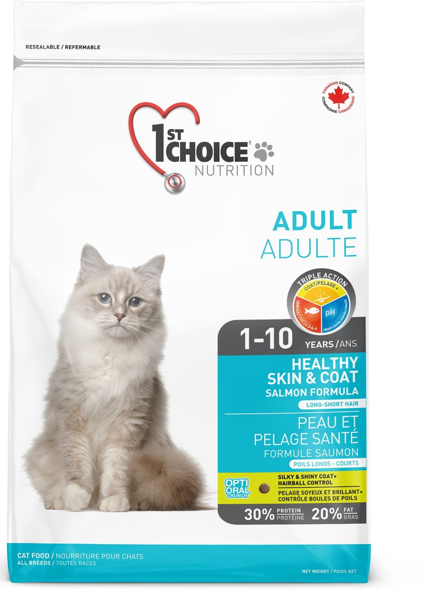 1St Choice Cat Food, Healthy Skin And Coat - Salmon