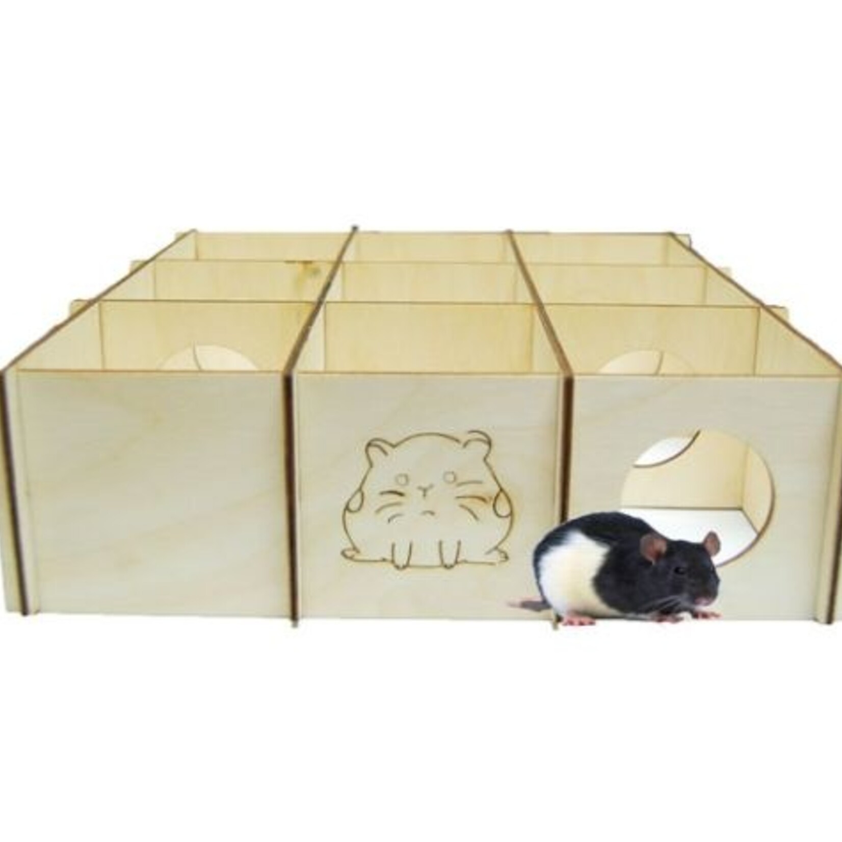 Rodent Toy - Wood Labyrinth