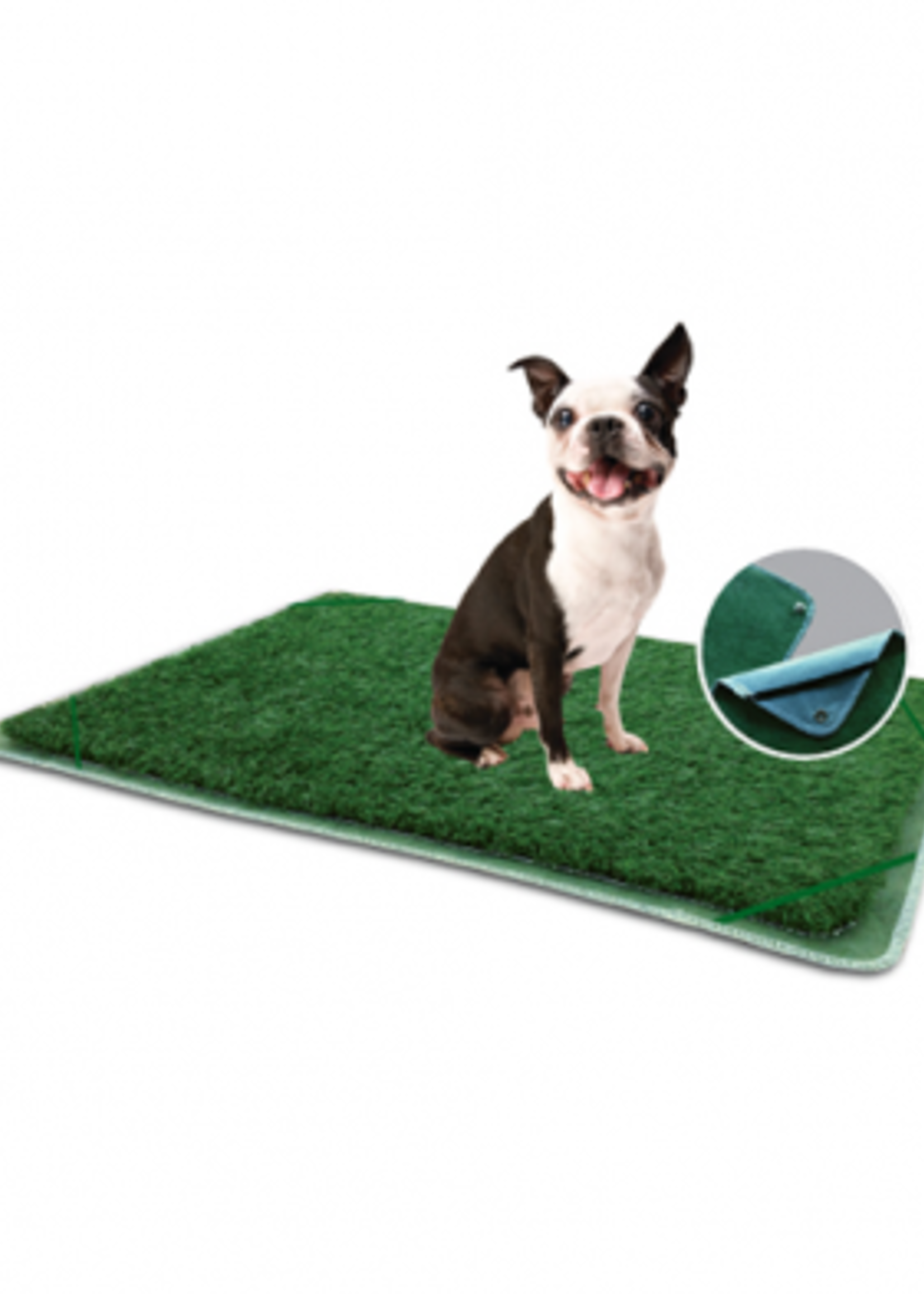 Pot d'intérieur pour chien connectable avec coussin