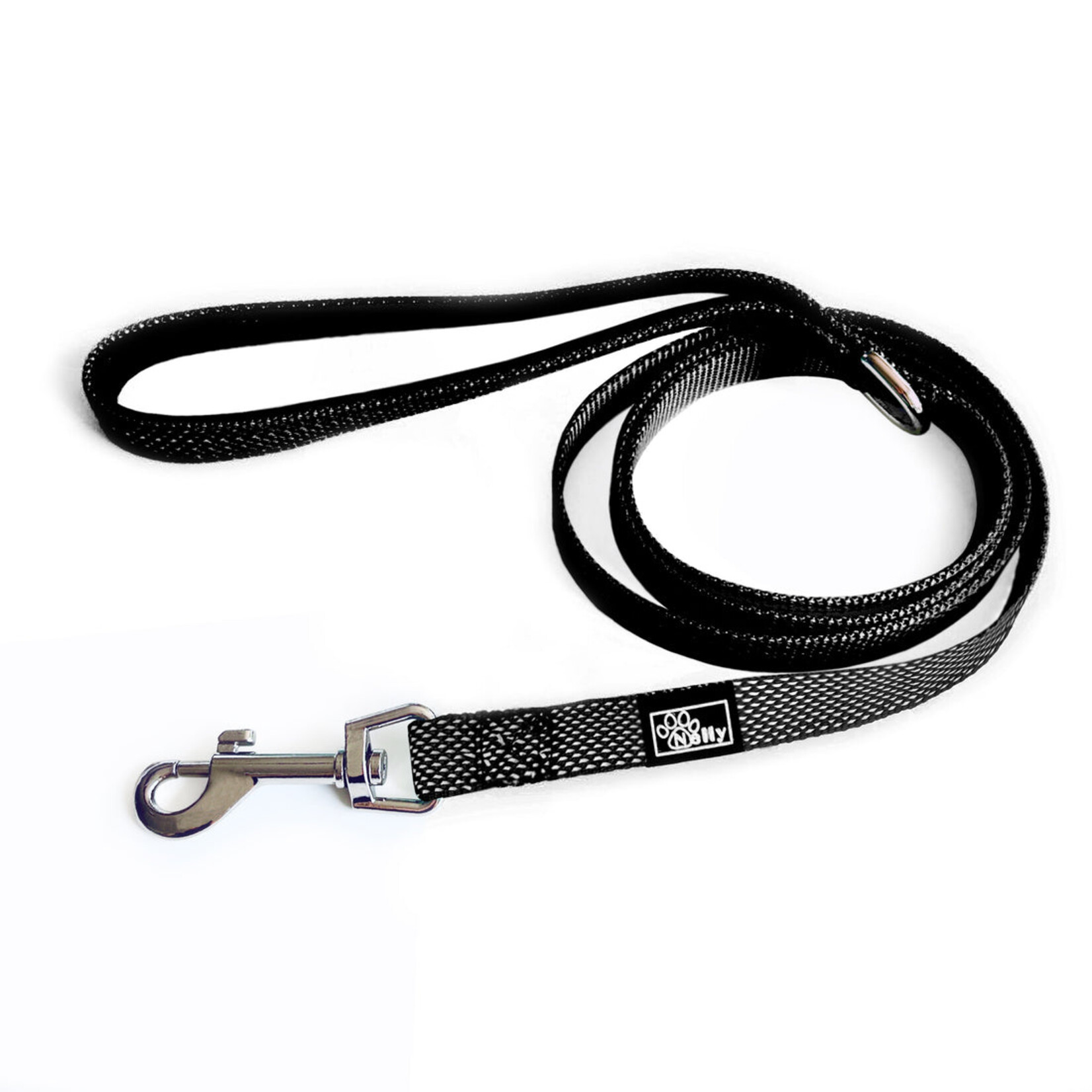 Black reflective leash