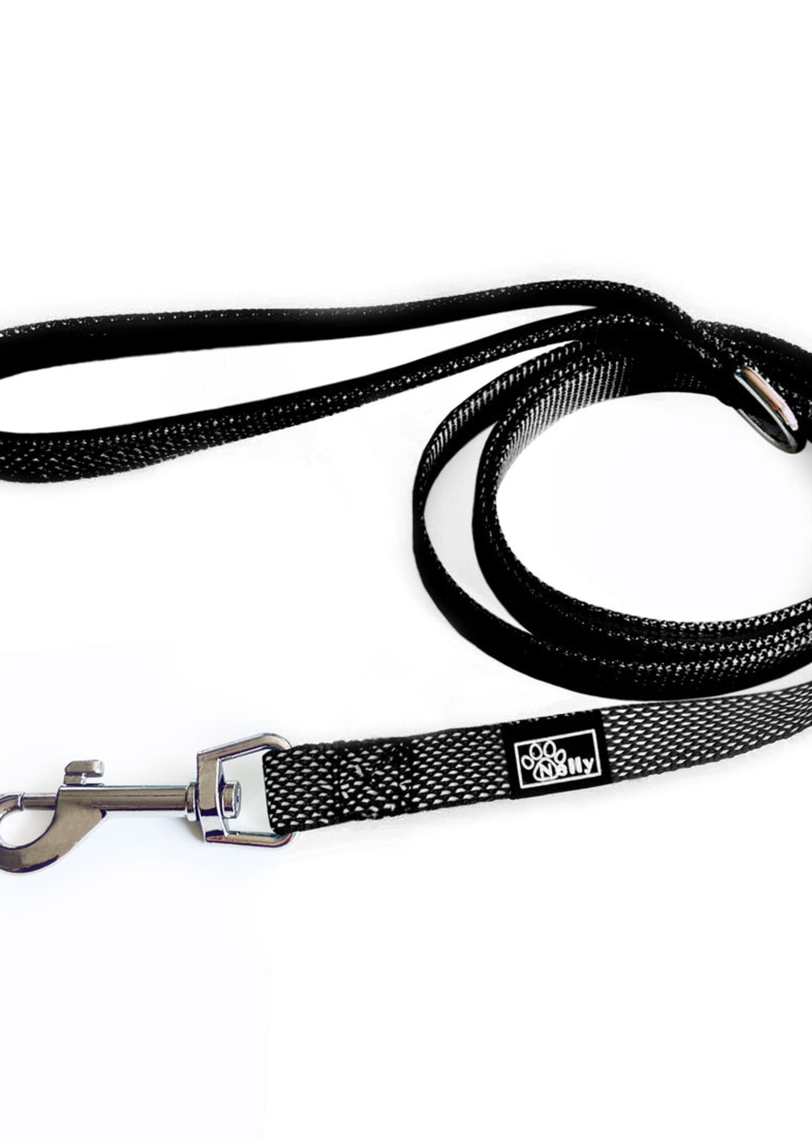 Black reflective leash