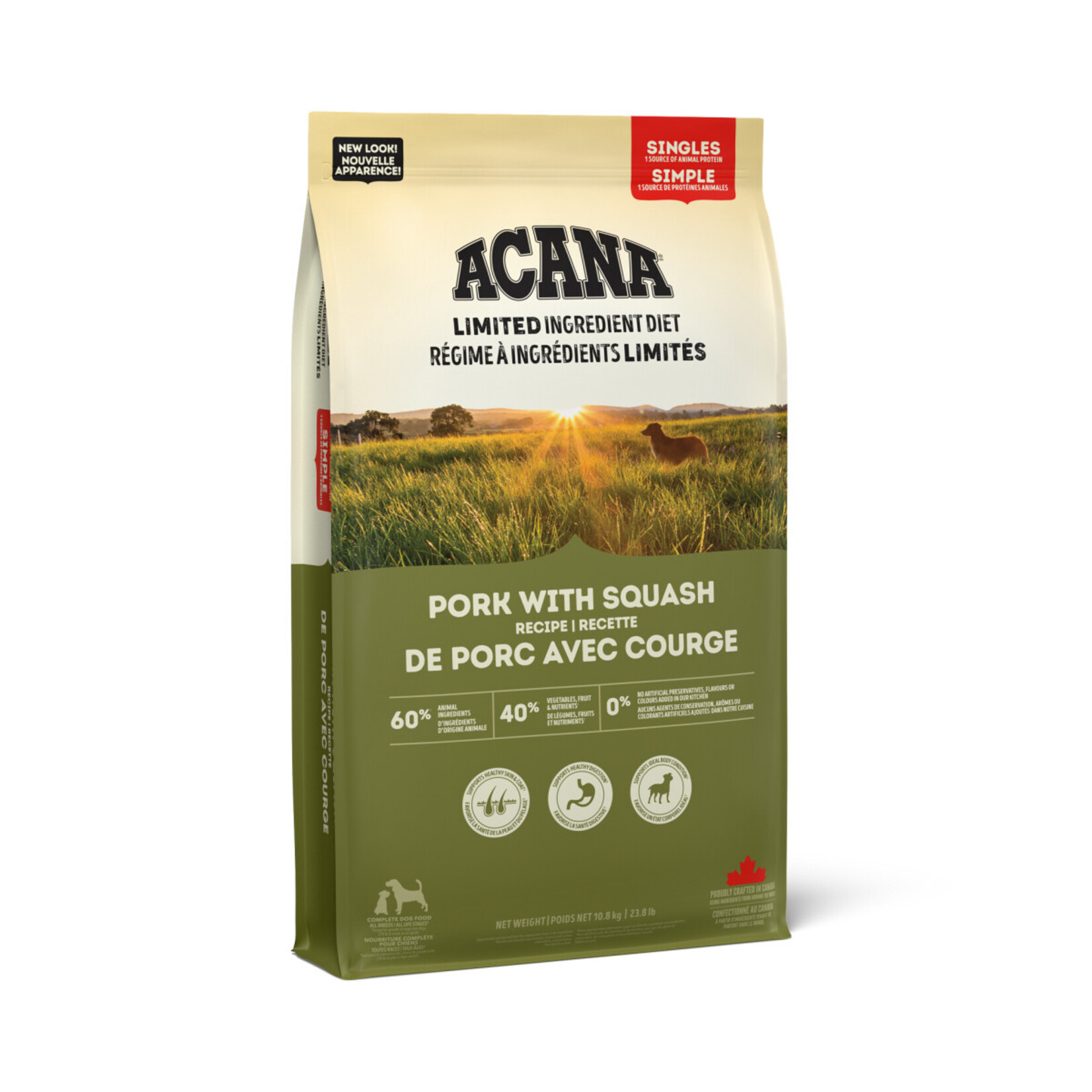 ACANA Singles, Pork with Squash Recipe Dry Dog Food